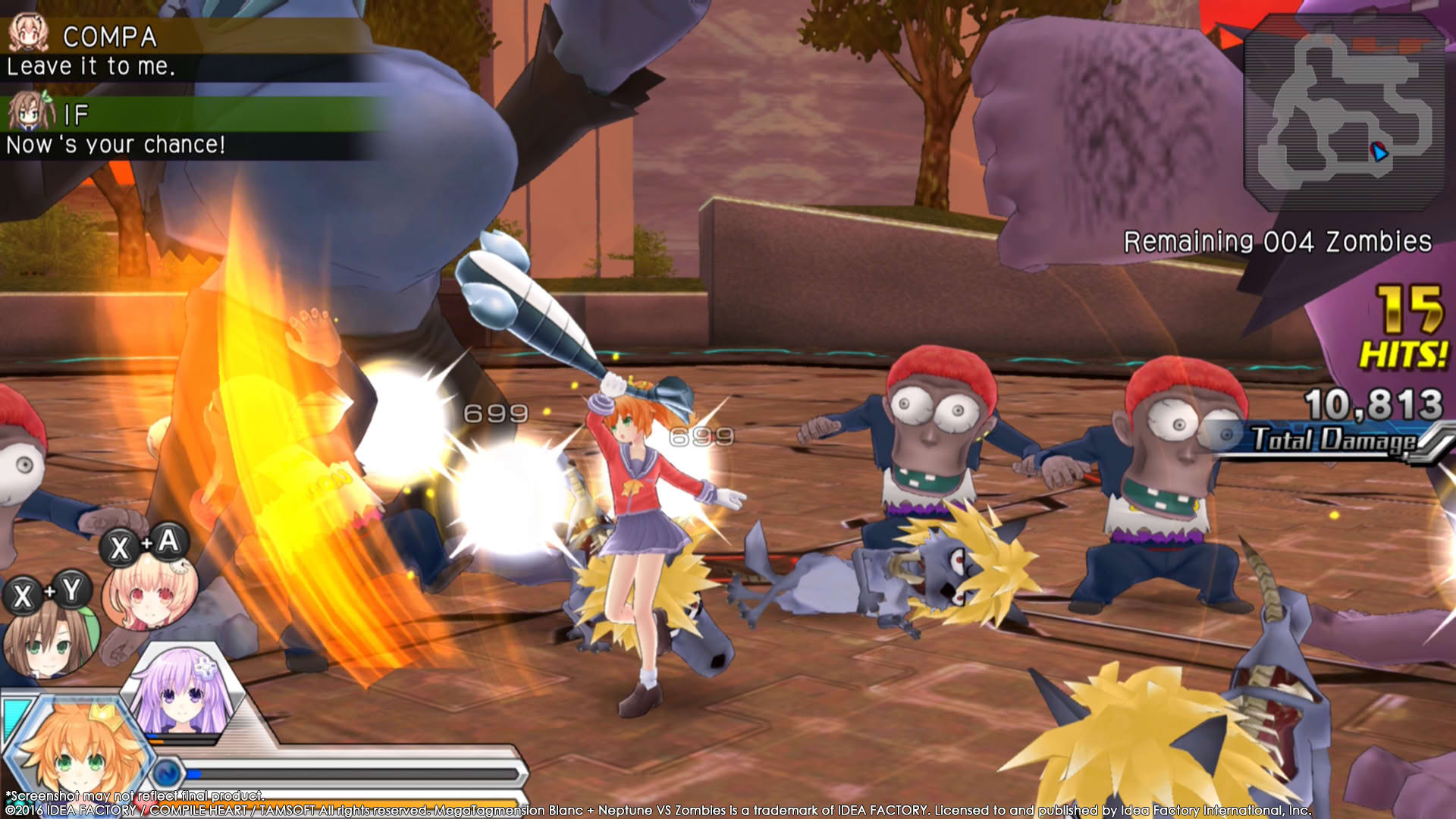 Screenshot for Megatagmension Blanc + Neptune VS Zombies