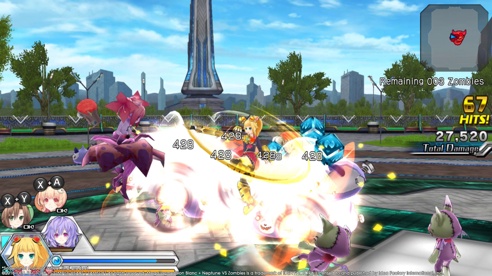 Screenshot for Megatagmension Blanc + Neptune VS Zombies