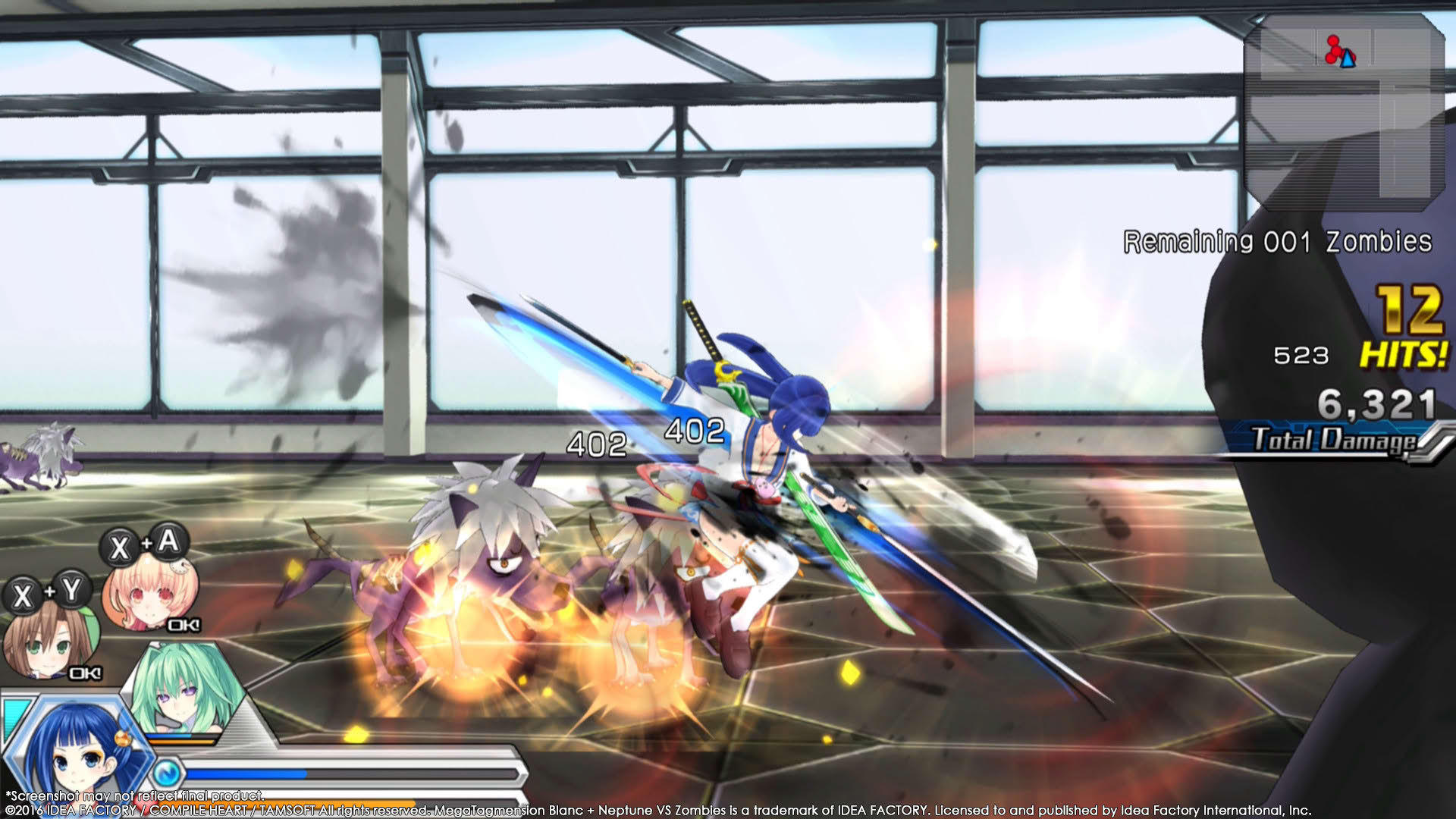 Screenshot for Megatagmension Blanc + Neptune VS Zombies