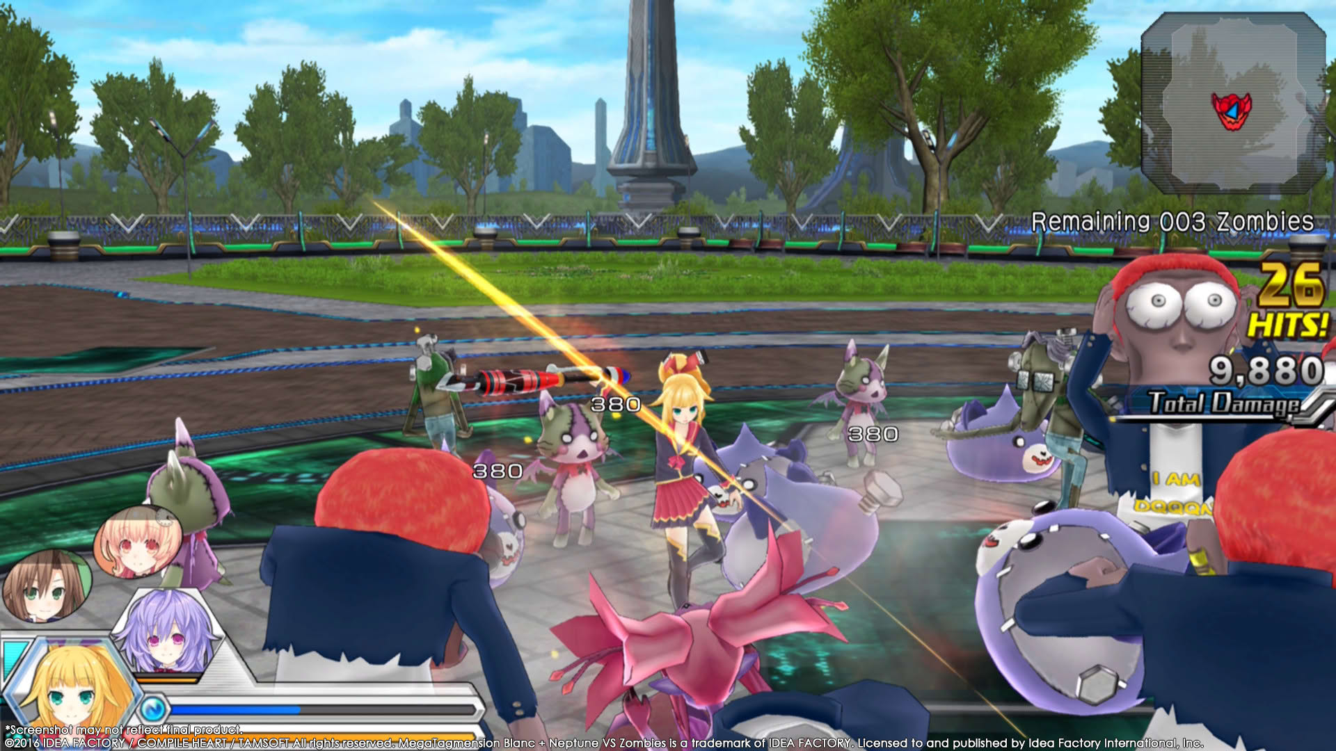 Screenshot for Megatagmension Blanc + Neptune VS Zombies
