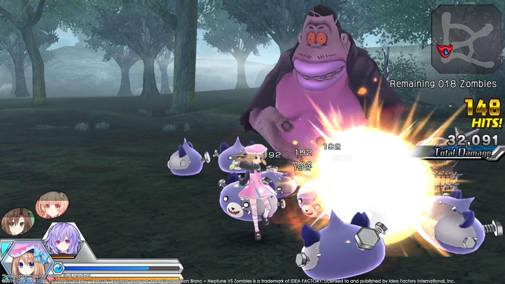 Screenshot for Megatagmension Blanc + Neptune VS Zombies