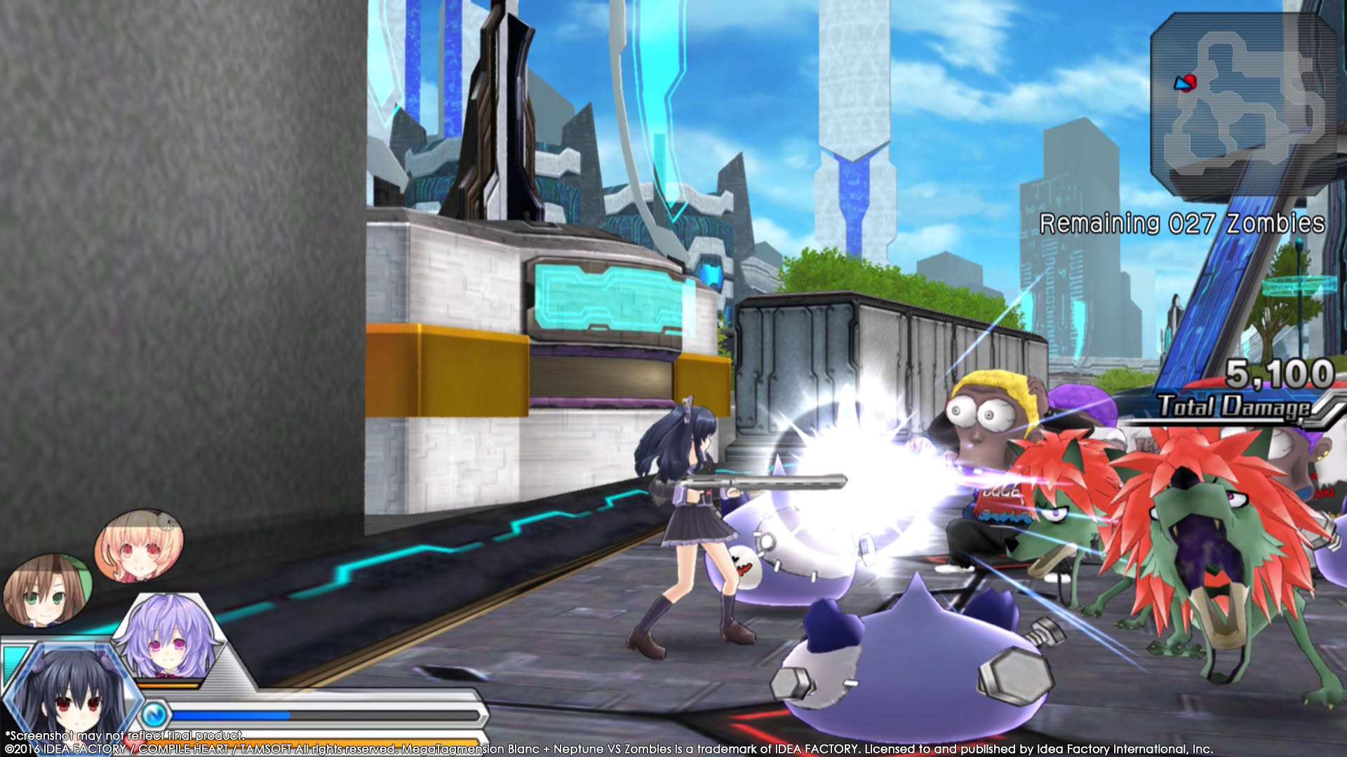 Screenshot for Megatagmension Blanc + Neptune VS Zombies