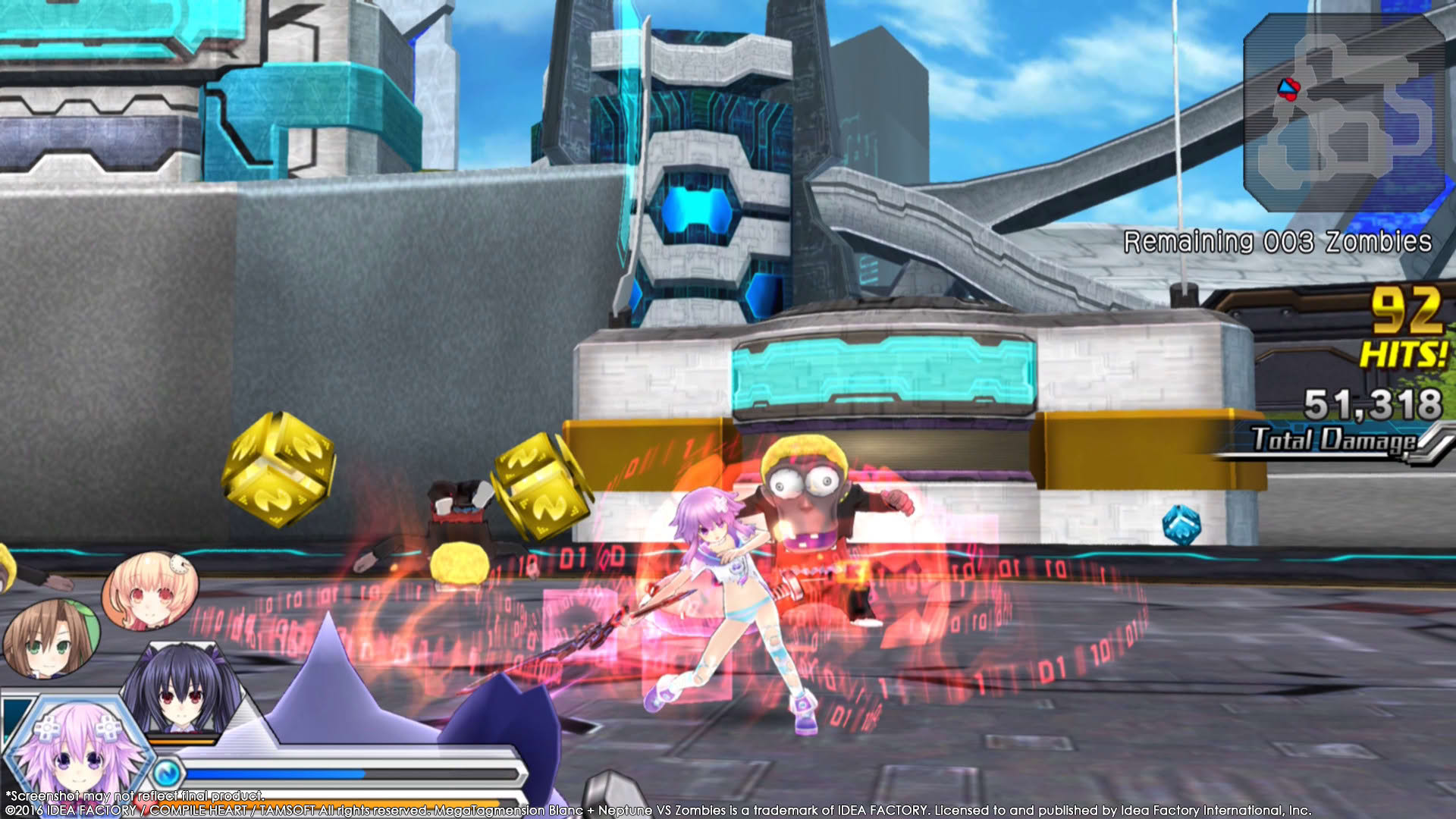 Screenshot for Megatagmension Blanc + Neptune VS Zombies