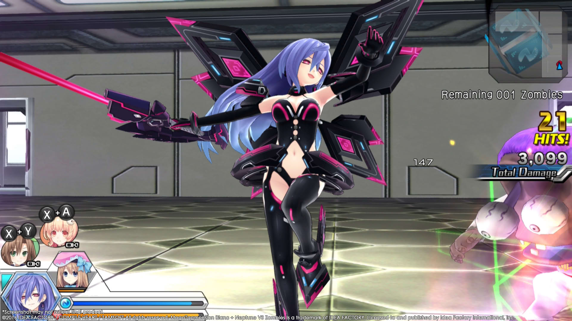 Screenshot for Megatagmension Blanc + Neptune VS Zombies