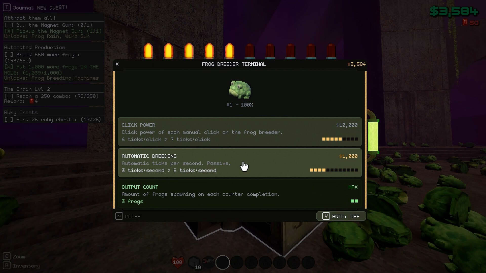 Screenshot for Frog in the Hole!