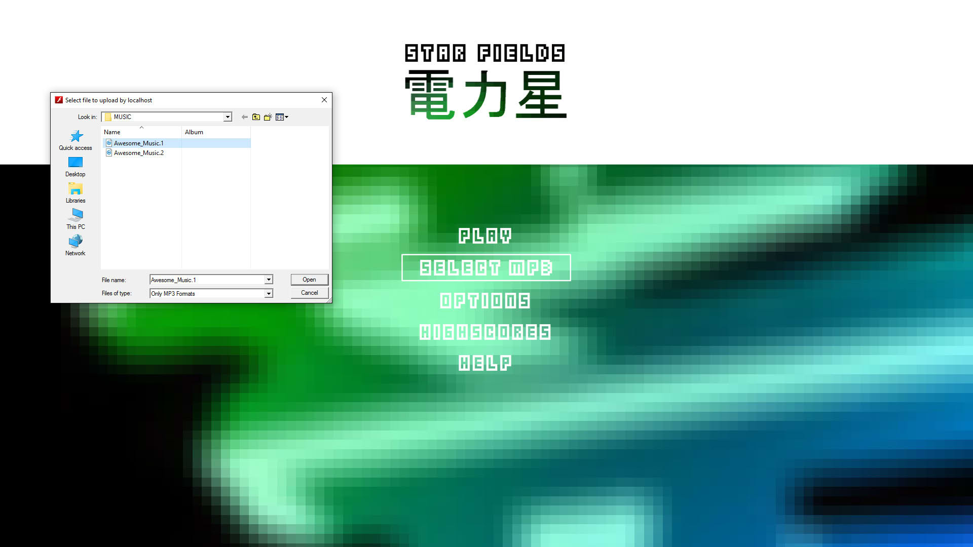Screenshot for Star Fields