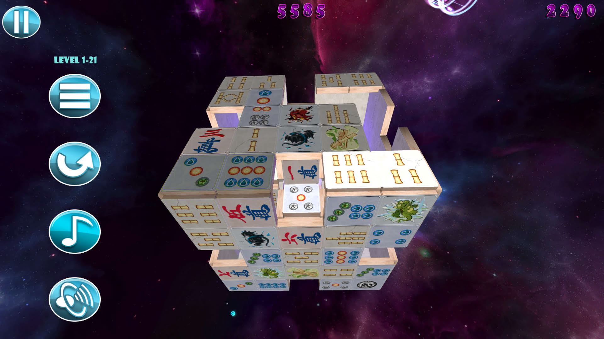 Screenshot for Mahjong Deluxe 2: Astral Planes