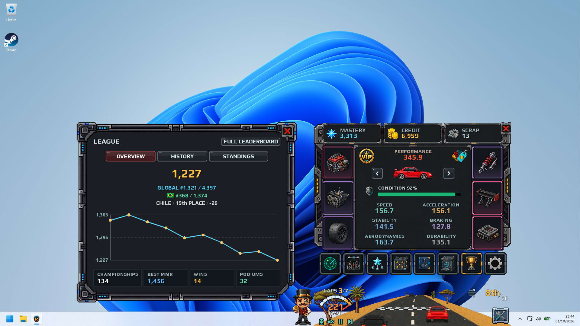 Screenshot for Desk Top Racer