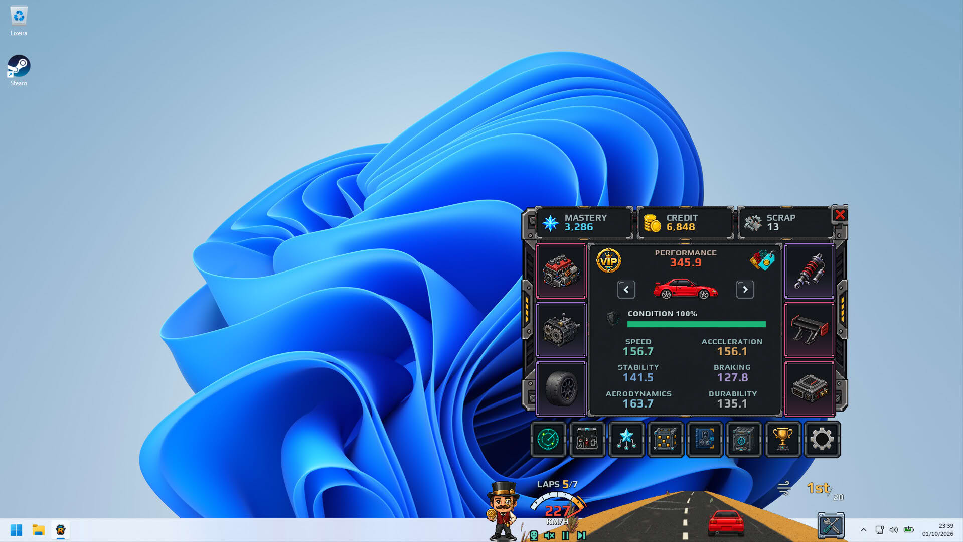 Screenshot for Desk Top Racer