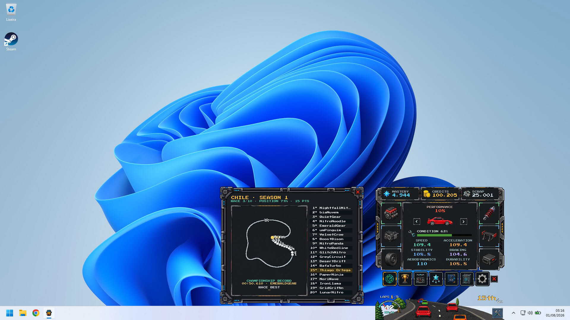 Screenshot for Desk Top Racer