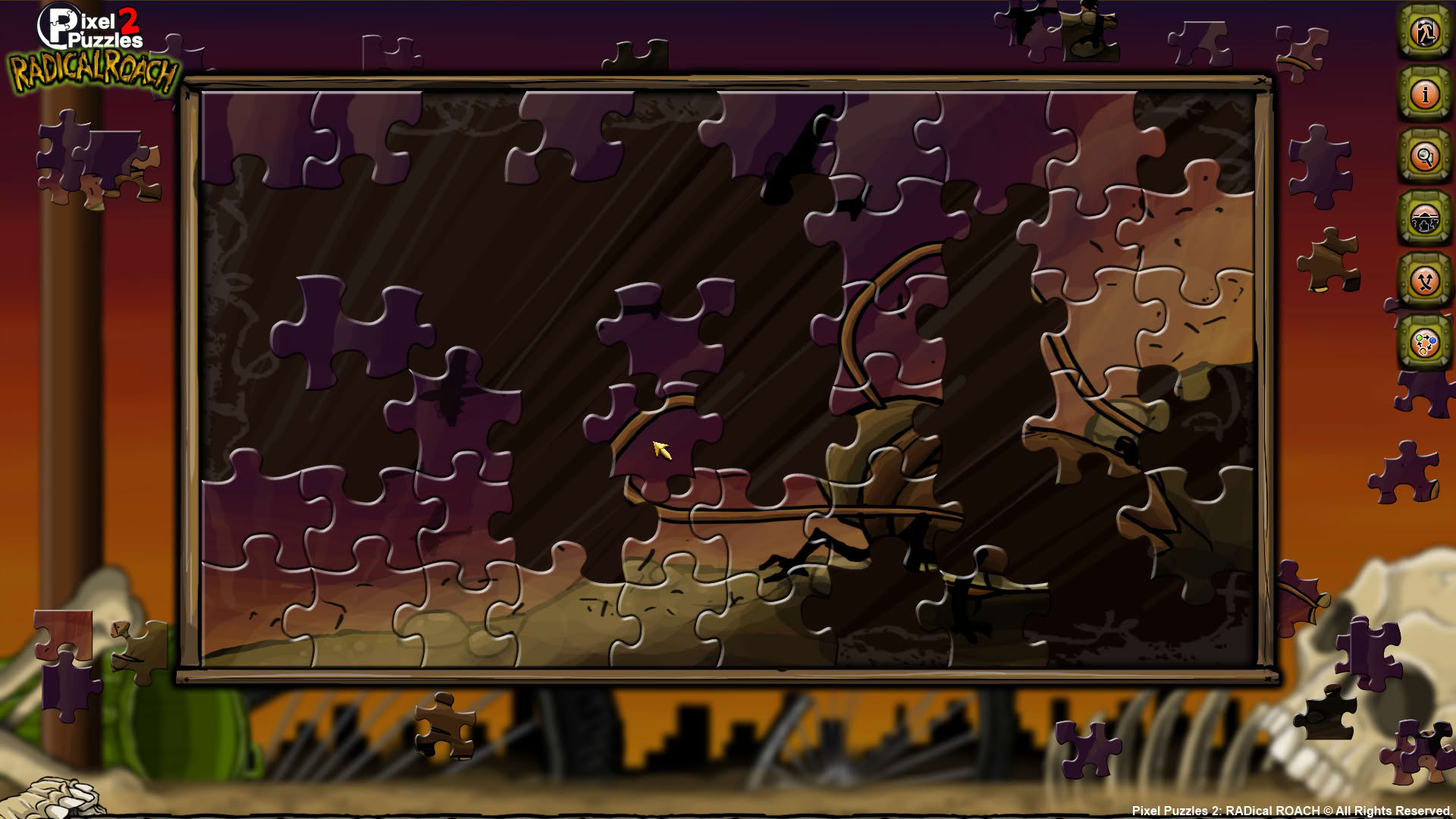 Screenshot for Pixel Puzzles 2: Radical Roach