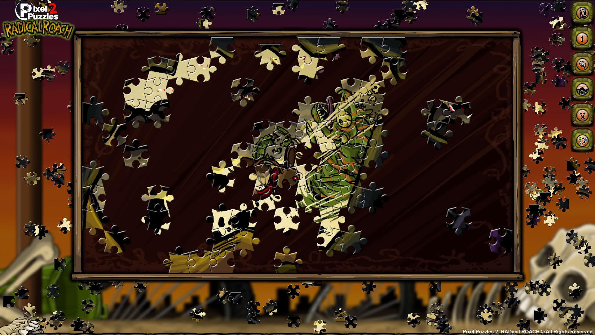 Screenshot for Pixel Puzzles 2: Radical Roach