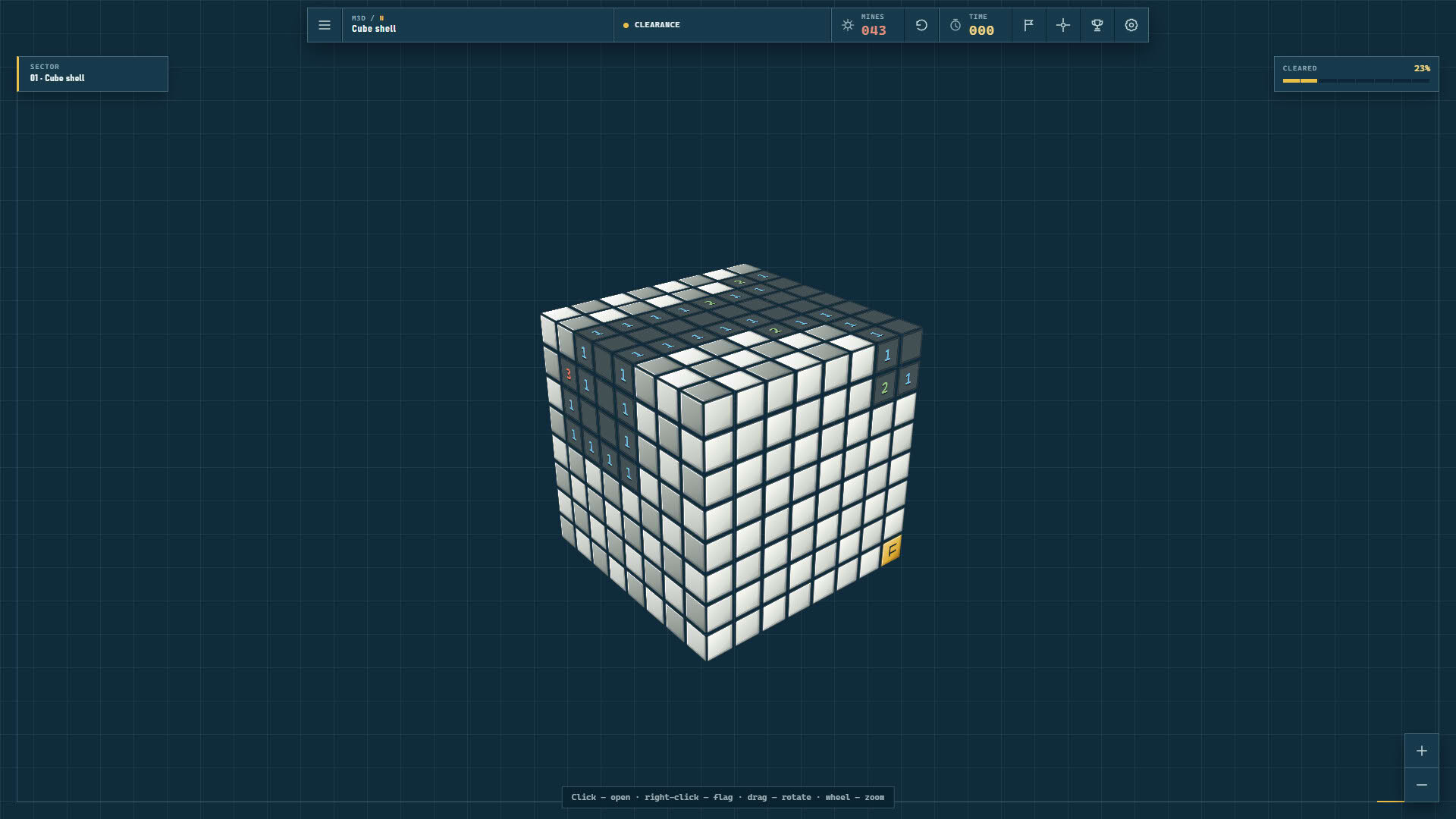 Screenshot for Minesweeper 3D