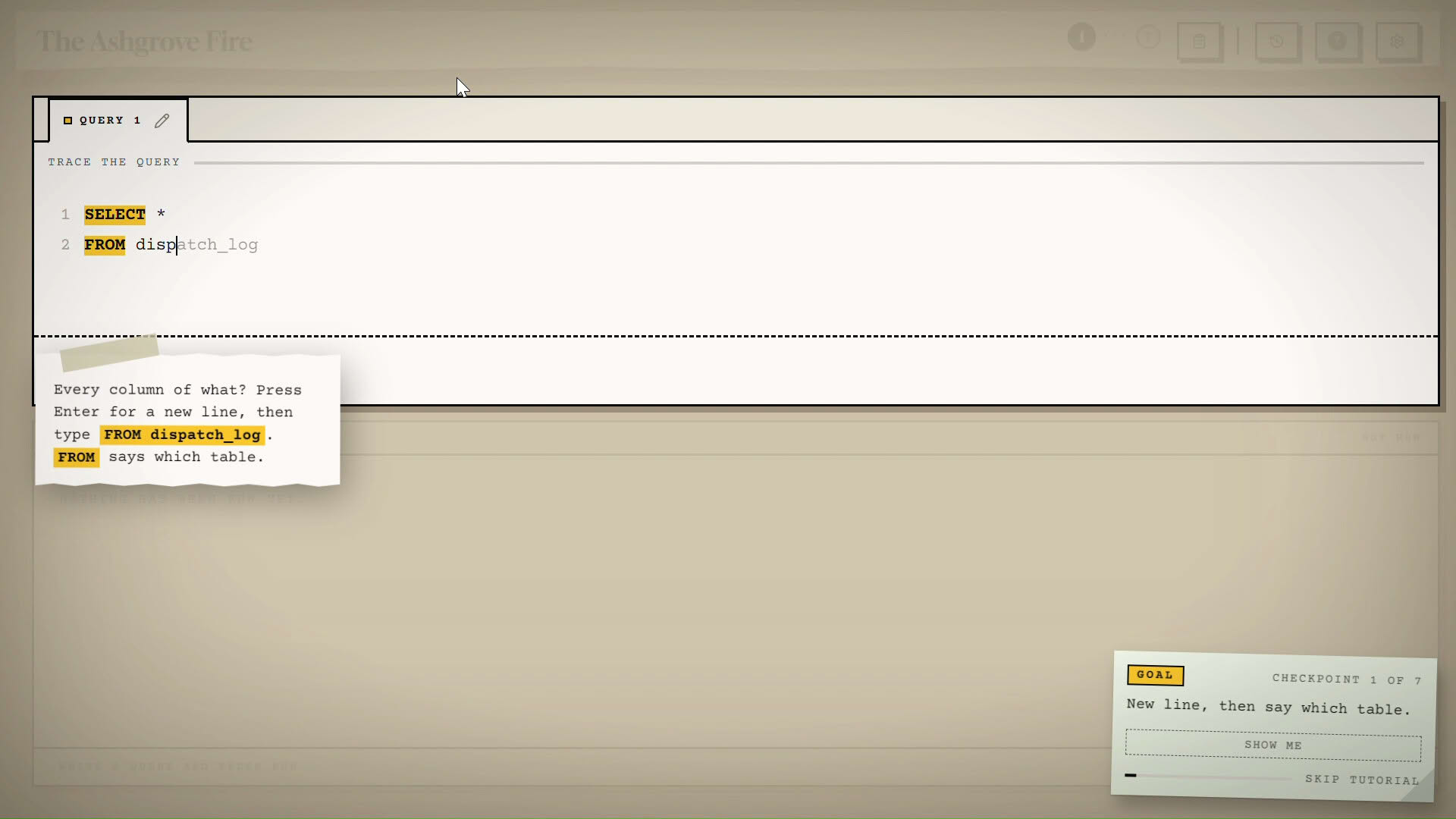 Screenshot for Ghost in the SQL Data