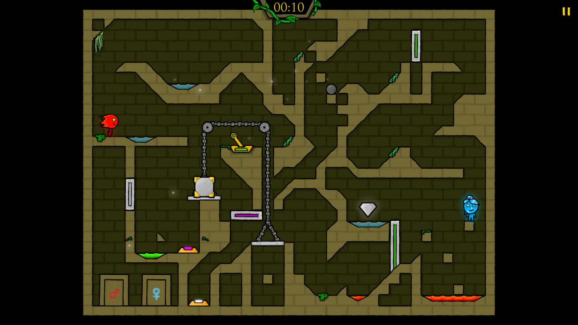 Screenshot for Fireboy & Watergirl in the Forest Temple