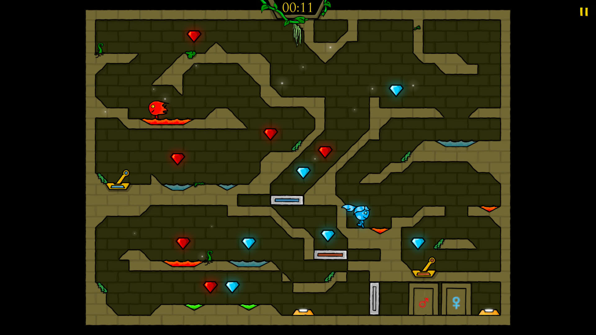 Screenshot for Fireboy & Watergirl in the Forest Temple