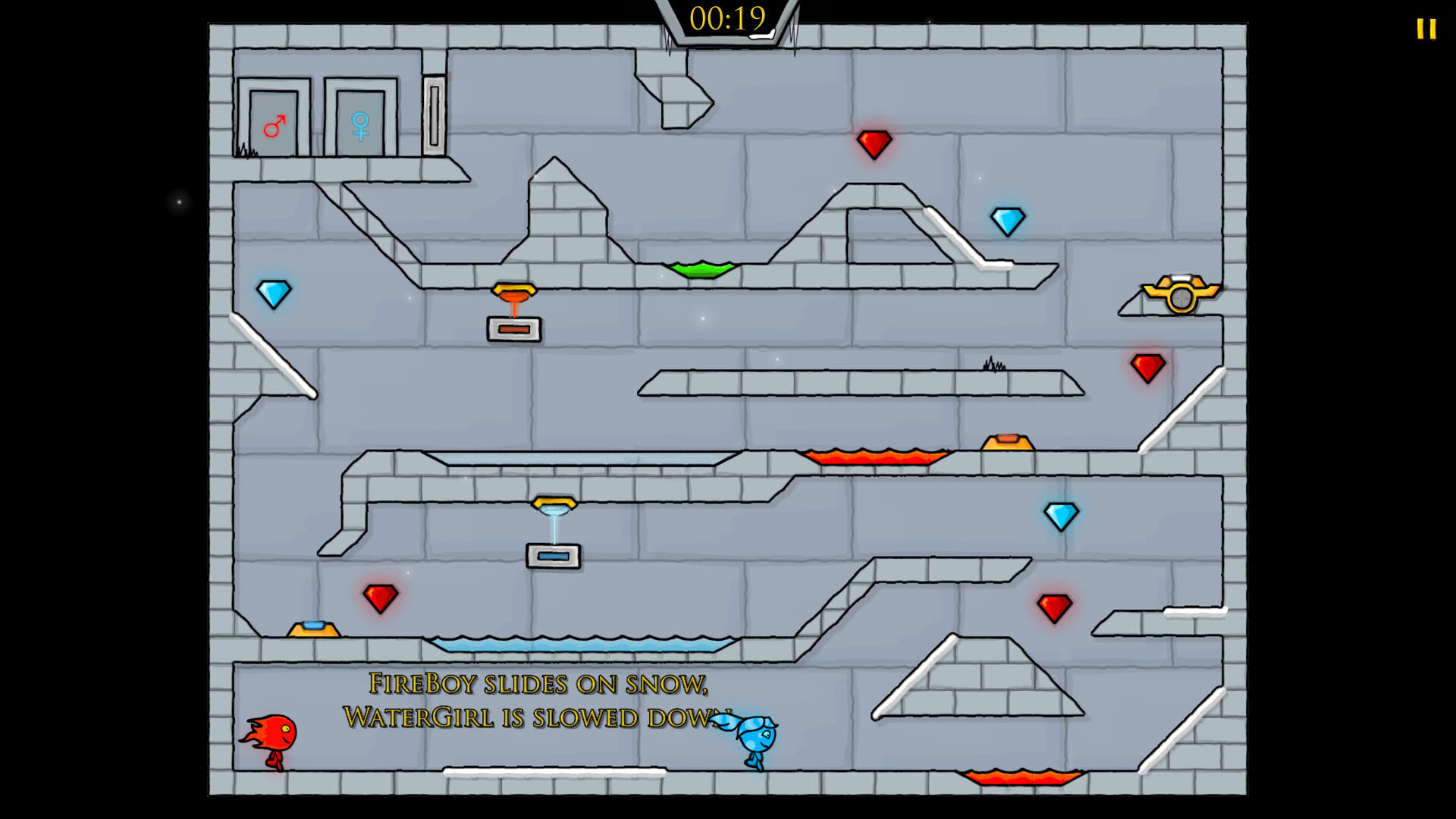 Screenshot for Fireboy & Watergirl 3: The Ice Temple