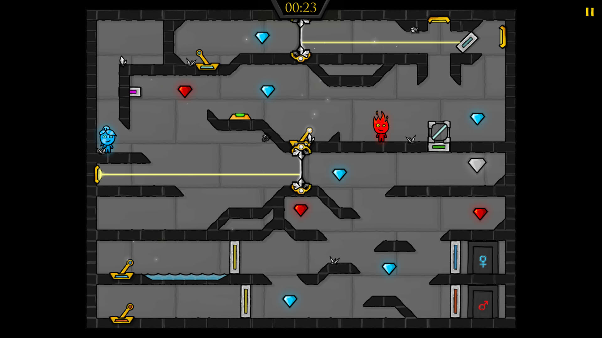 Screenshot for Fireboy & Watergirl 4: The Crystal Temple