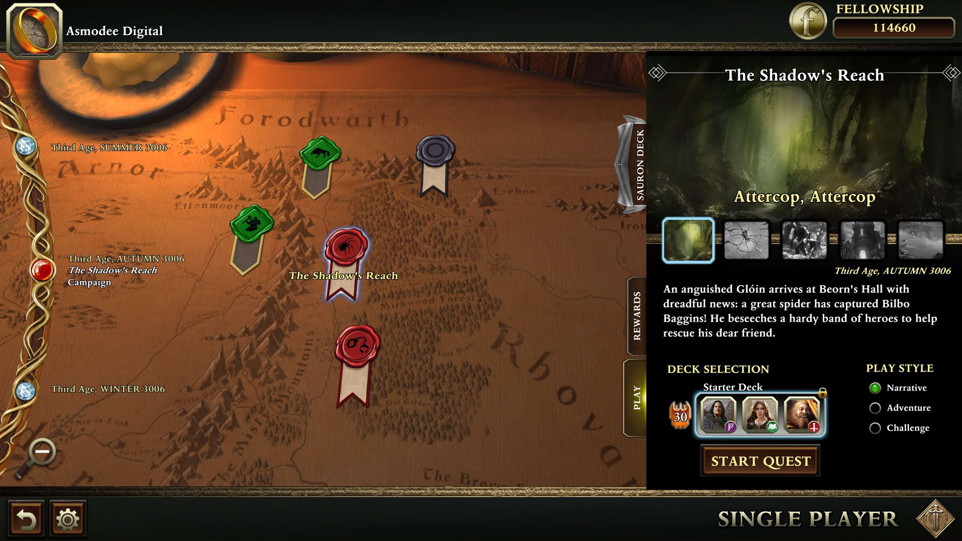 Screenshot for The Lord of the Rings: Adventure Card Game
