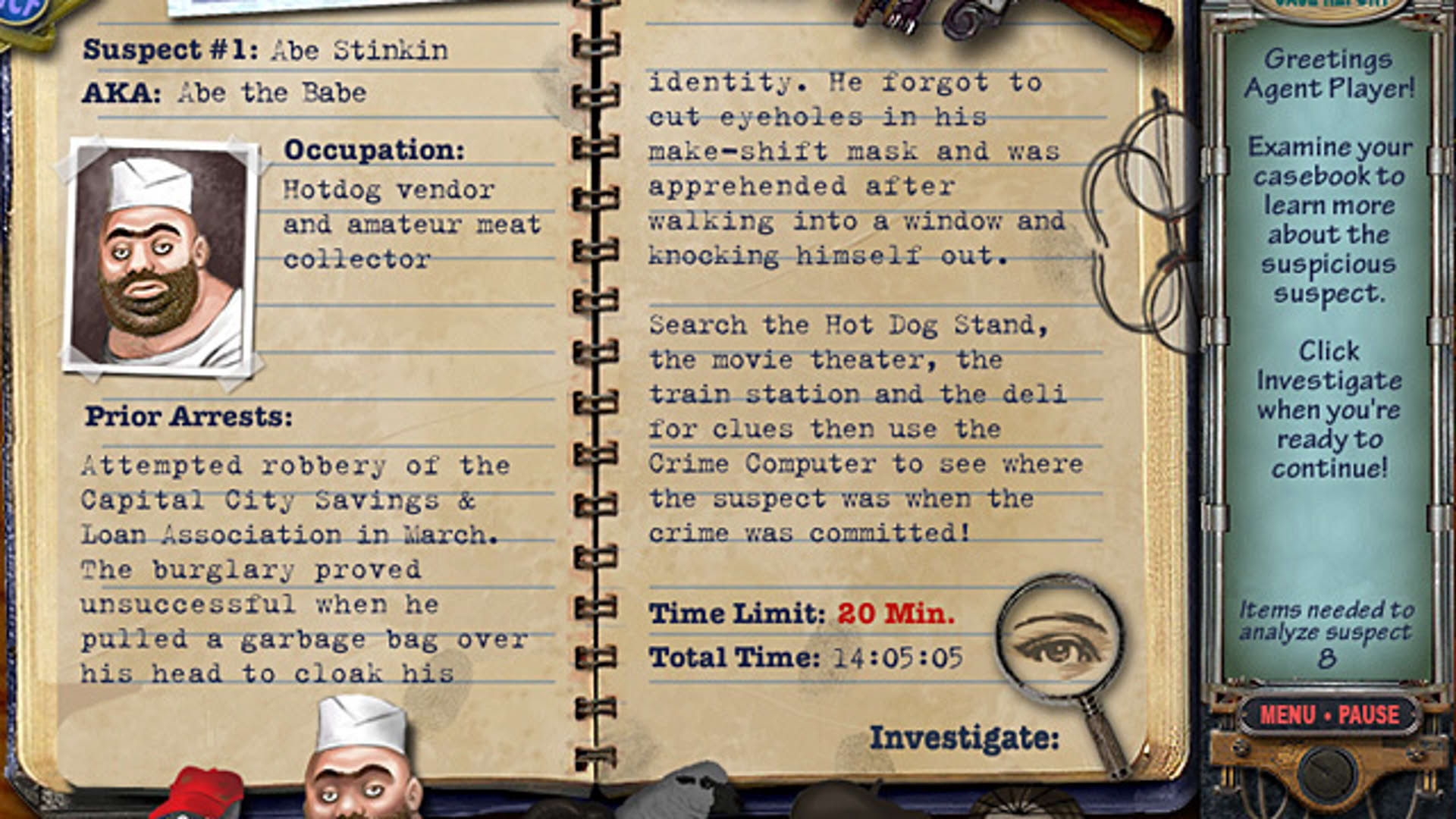 Screenshot for Mystery Case Files: Prime Suspects