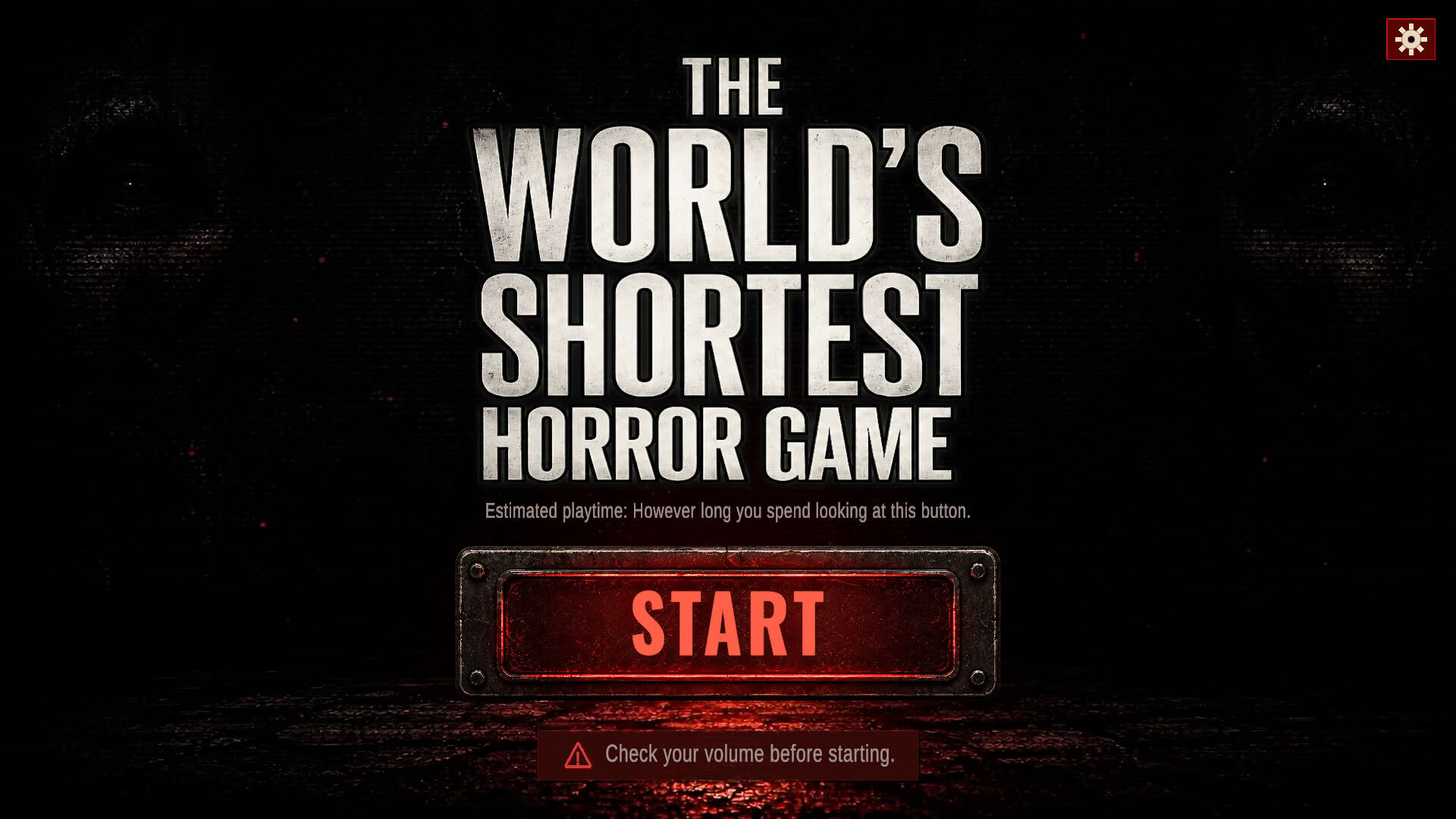 Screenshot for The World's Shortest Horror Game