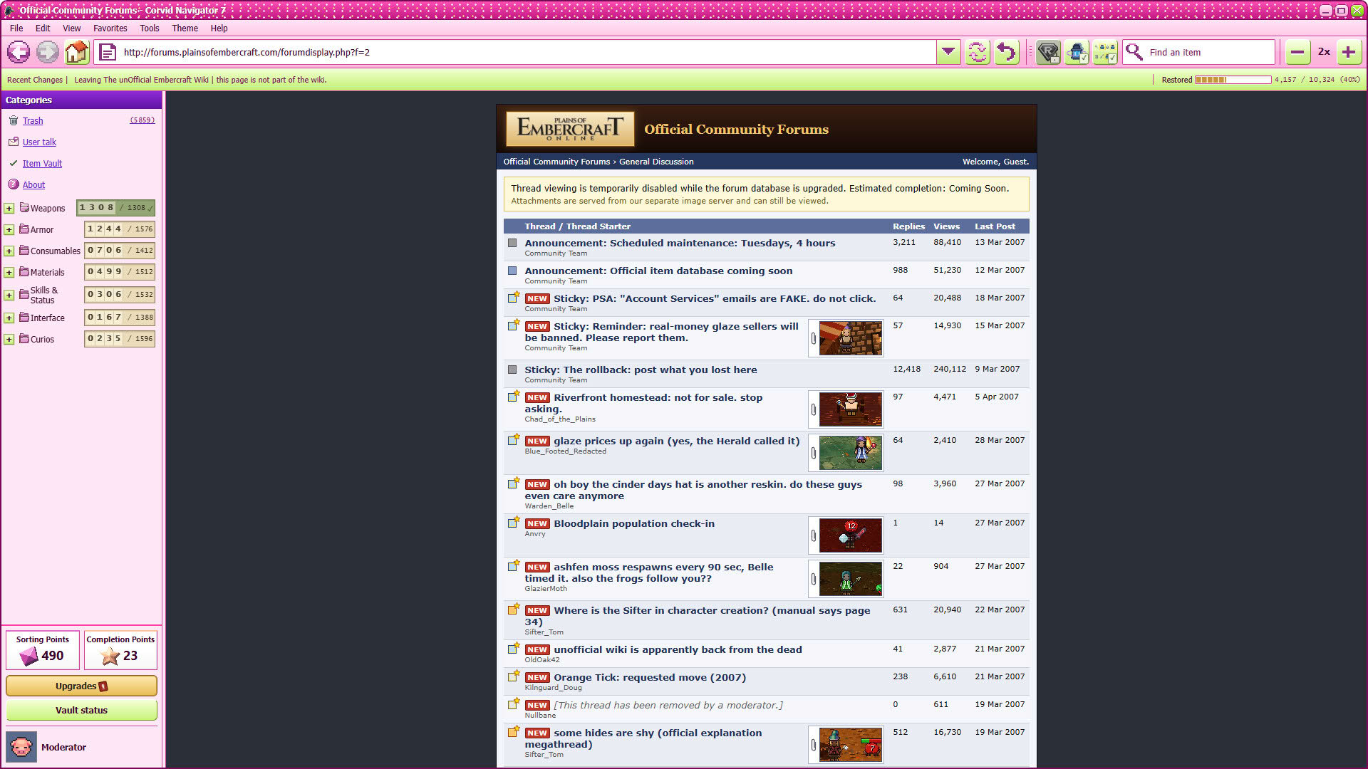 Screenshot for Deleted Wiki: Clean Up the Lost Files