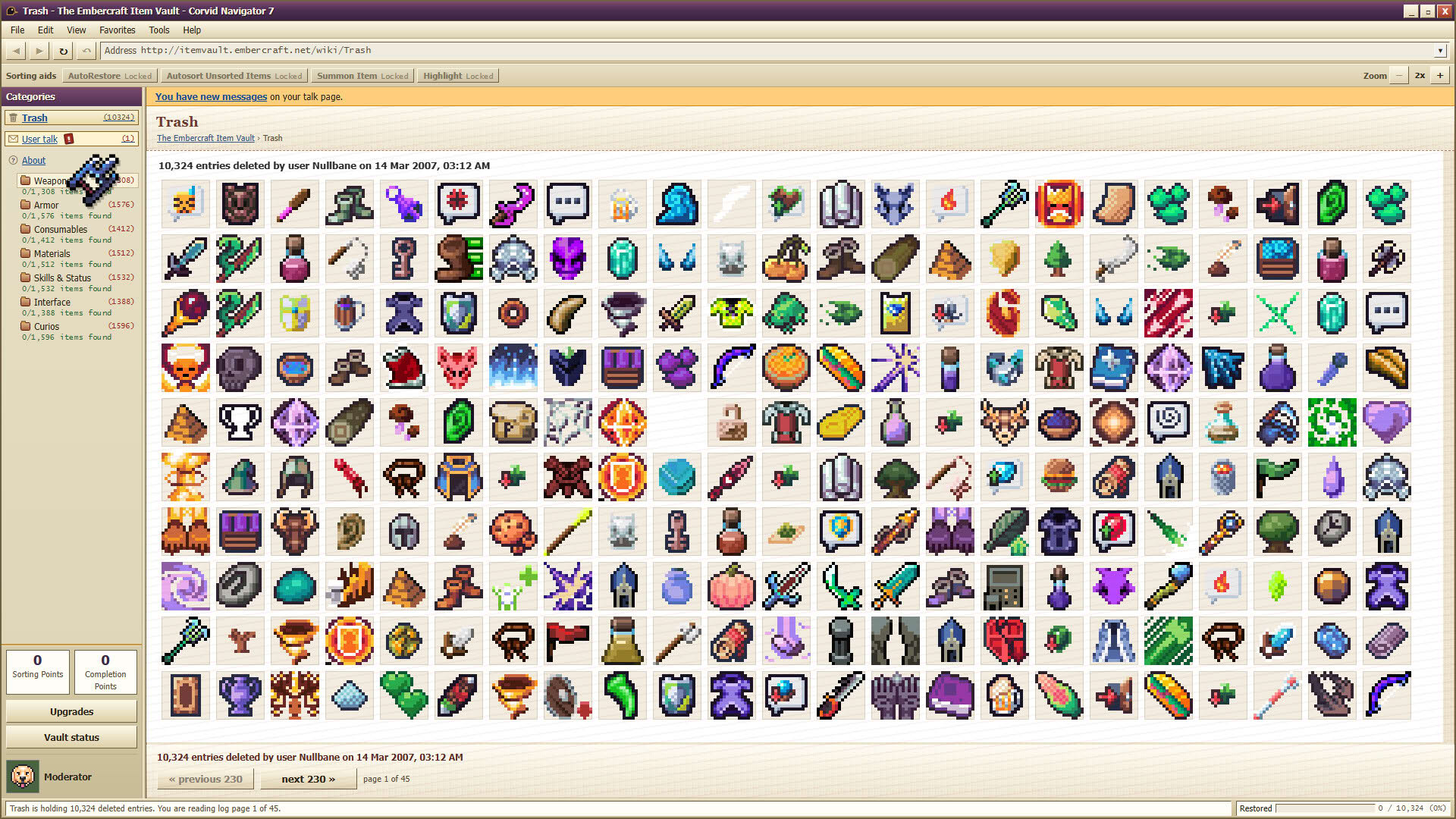 Screenshot for Deleted Wiki: Clean Up the Lost Files