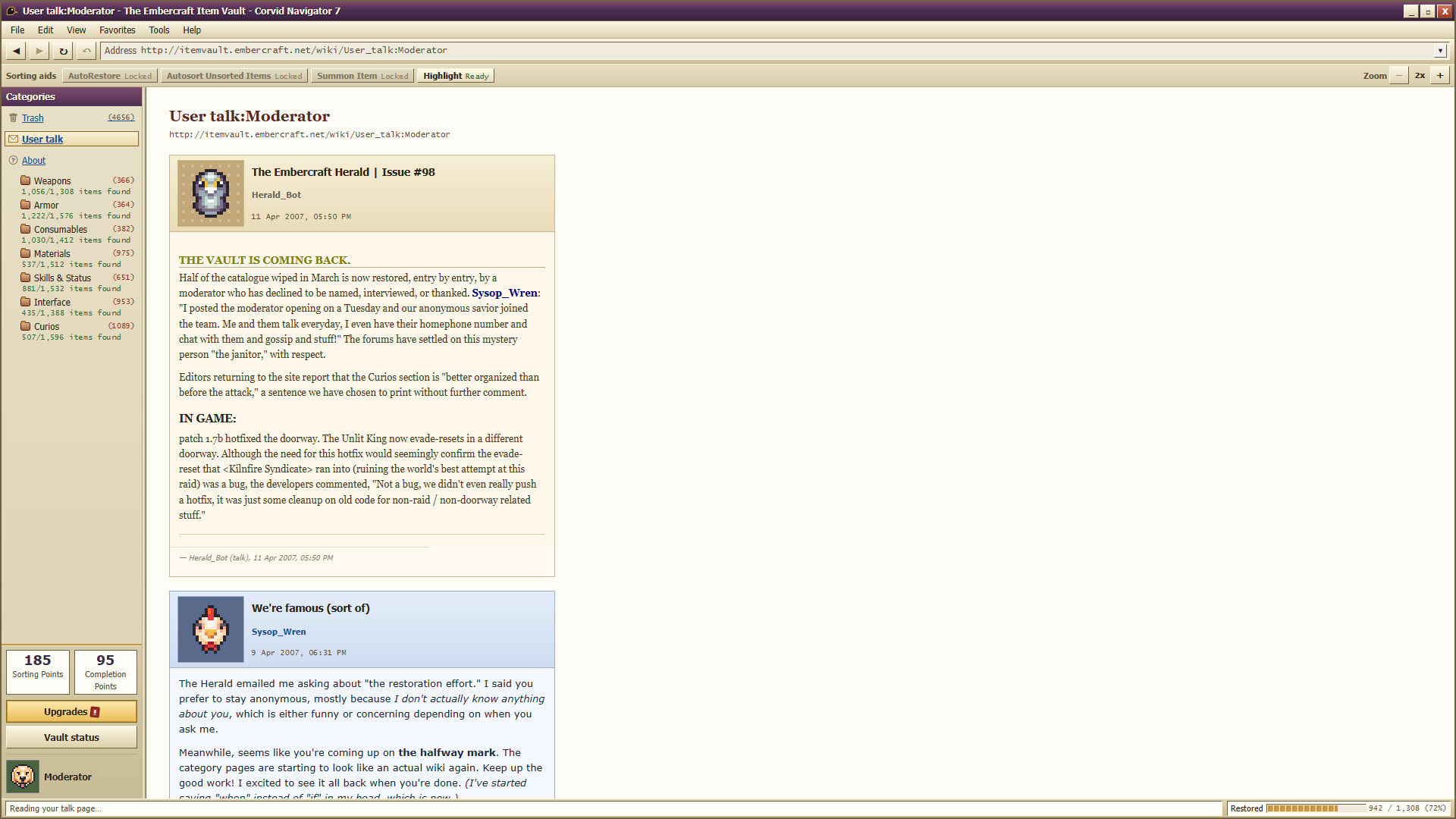 Screenshot for Deleted Wiki: Clean Up the Lost Files