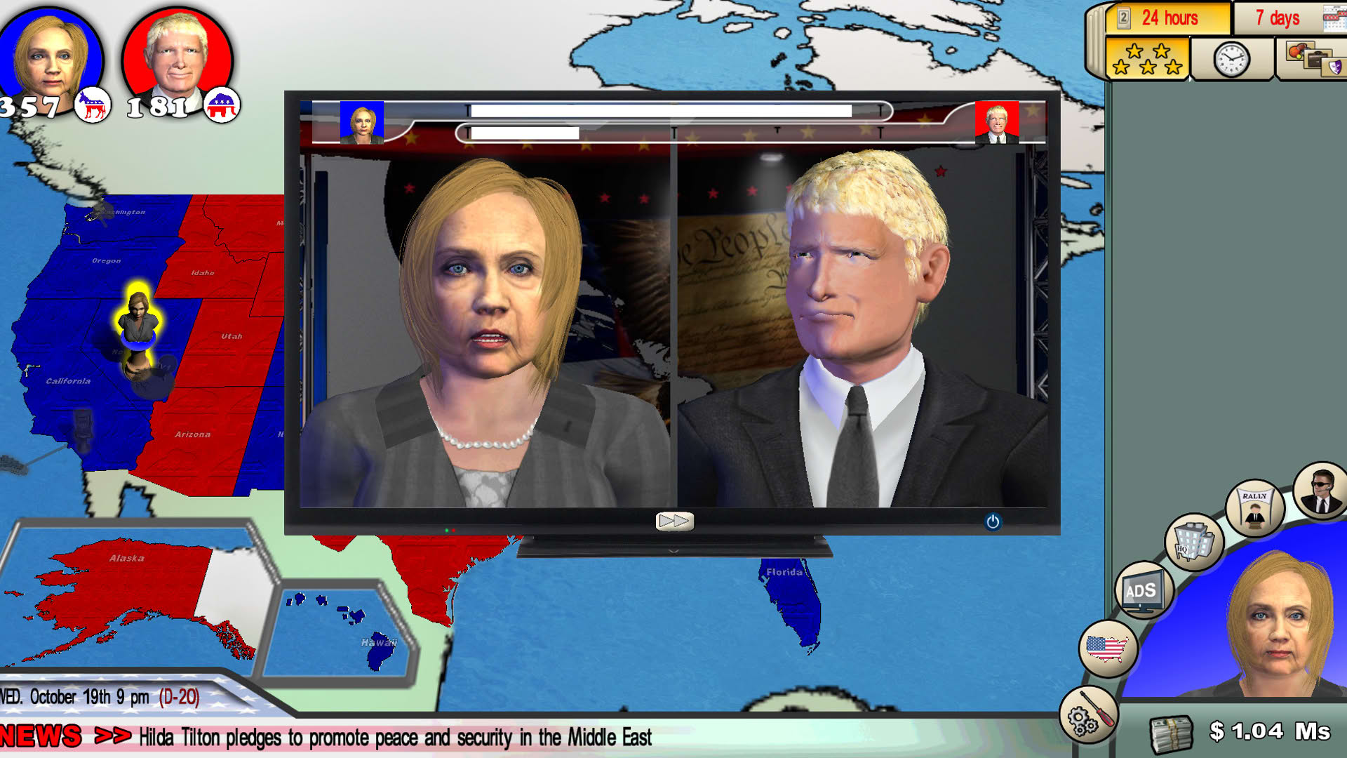 Screenshot for The Race for the White House 2016