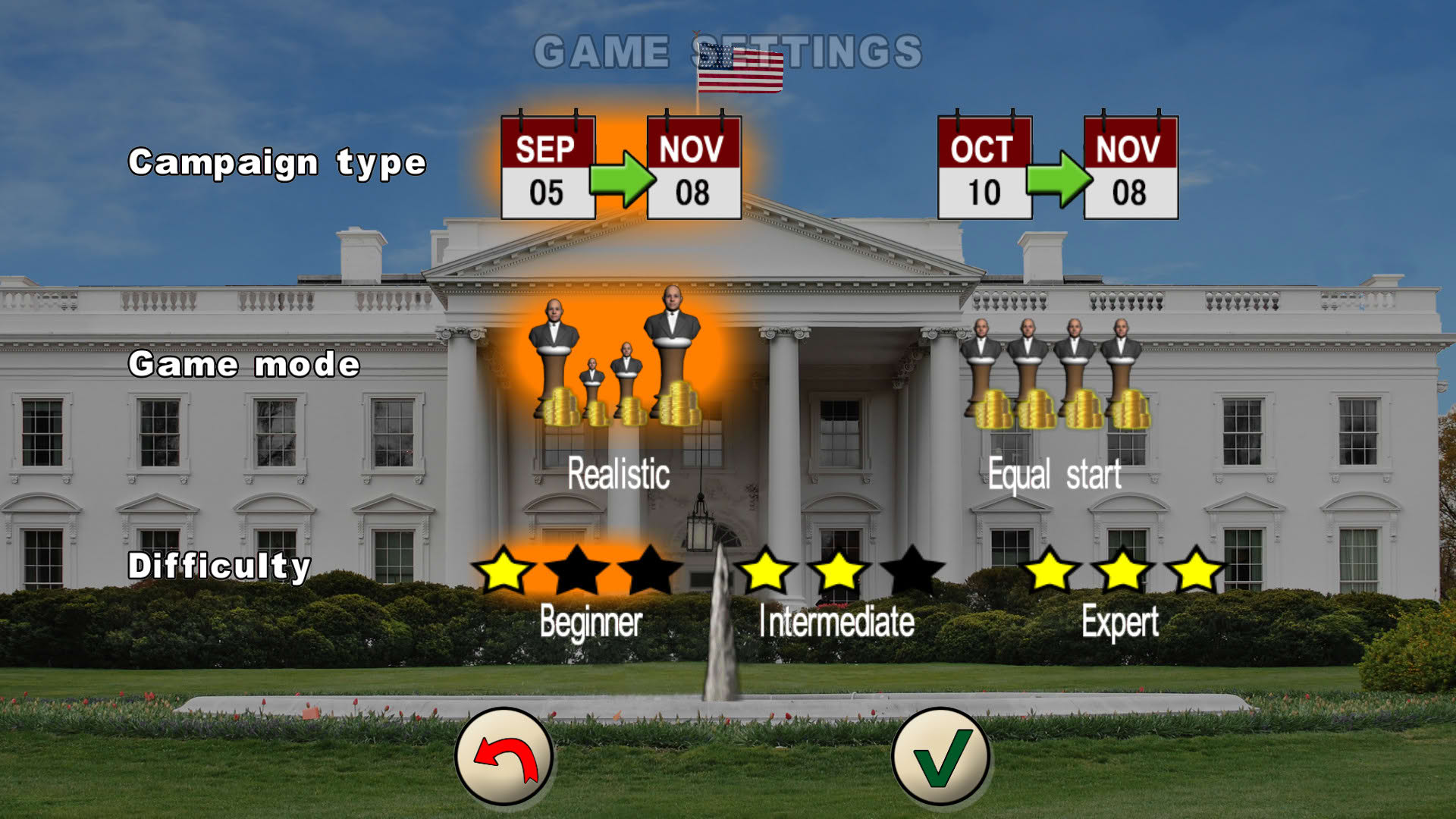 Screenshot for The Race for the White House 2016