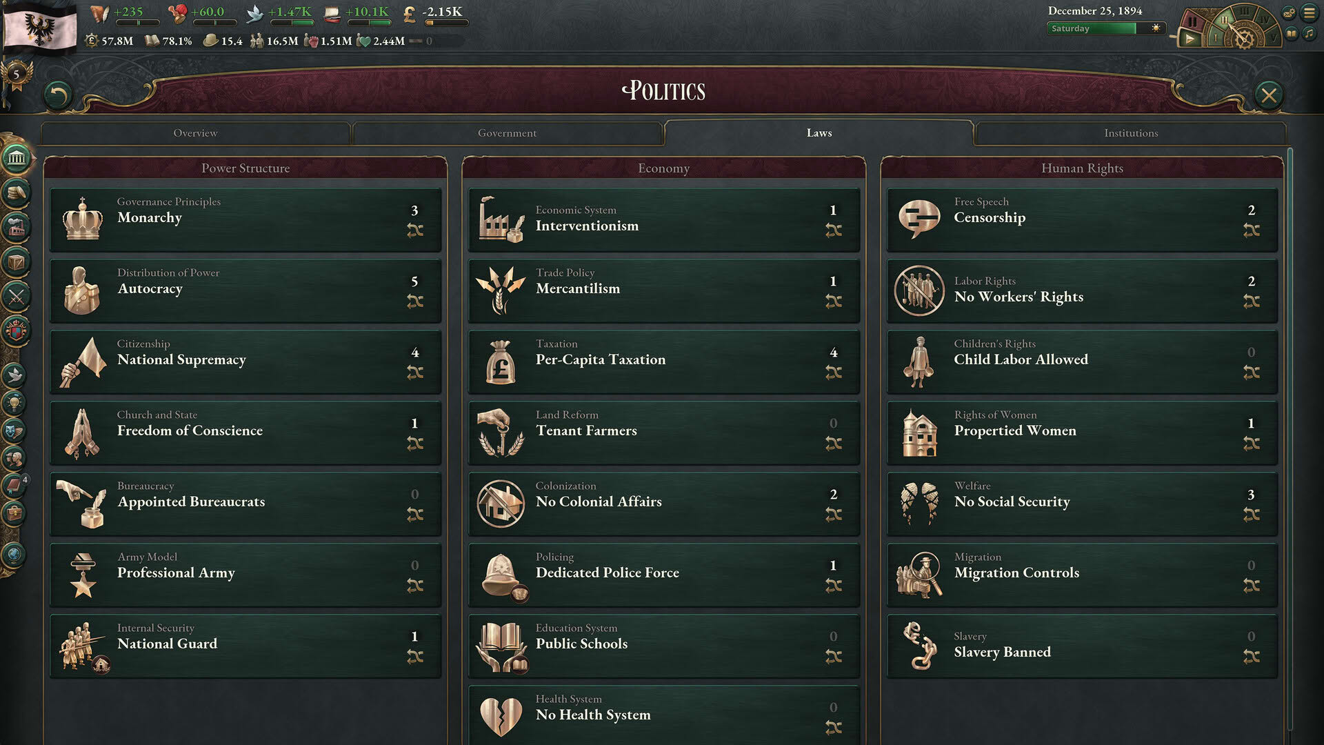 Screenshot for Victoria 3