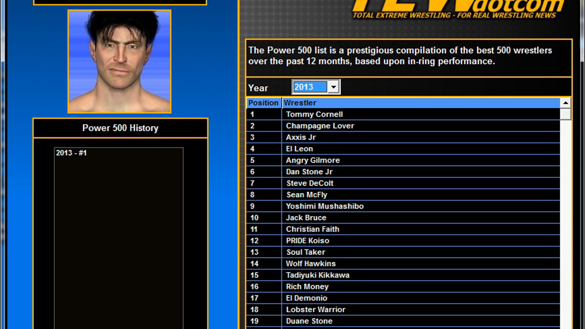 Screenshot for Total Extreme Wrestling 2013