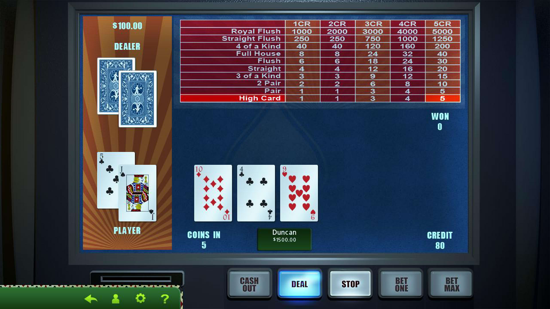 Screenshot for Hoyle Official Casino Games