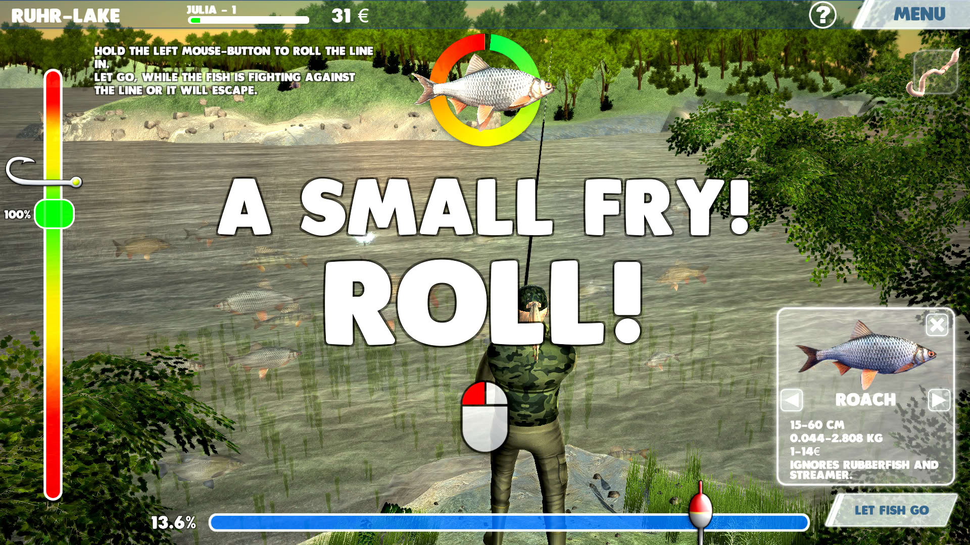 Screenshot for 3D Arcade Fishing