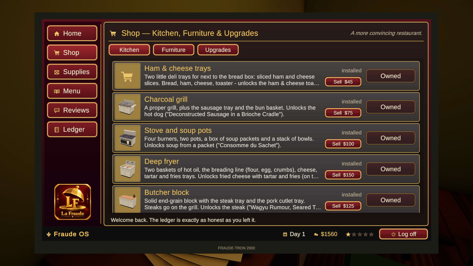 Screenshot for Fine Dining Fraud