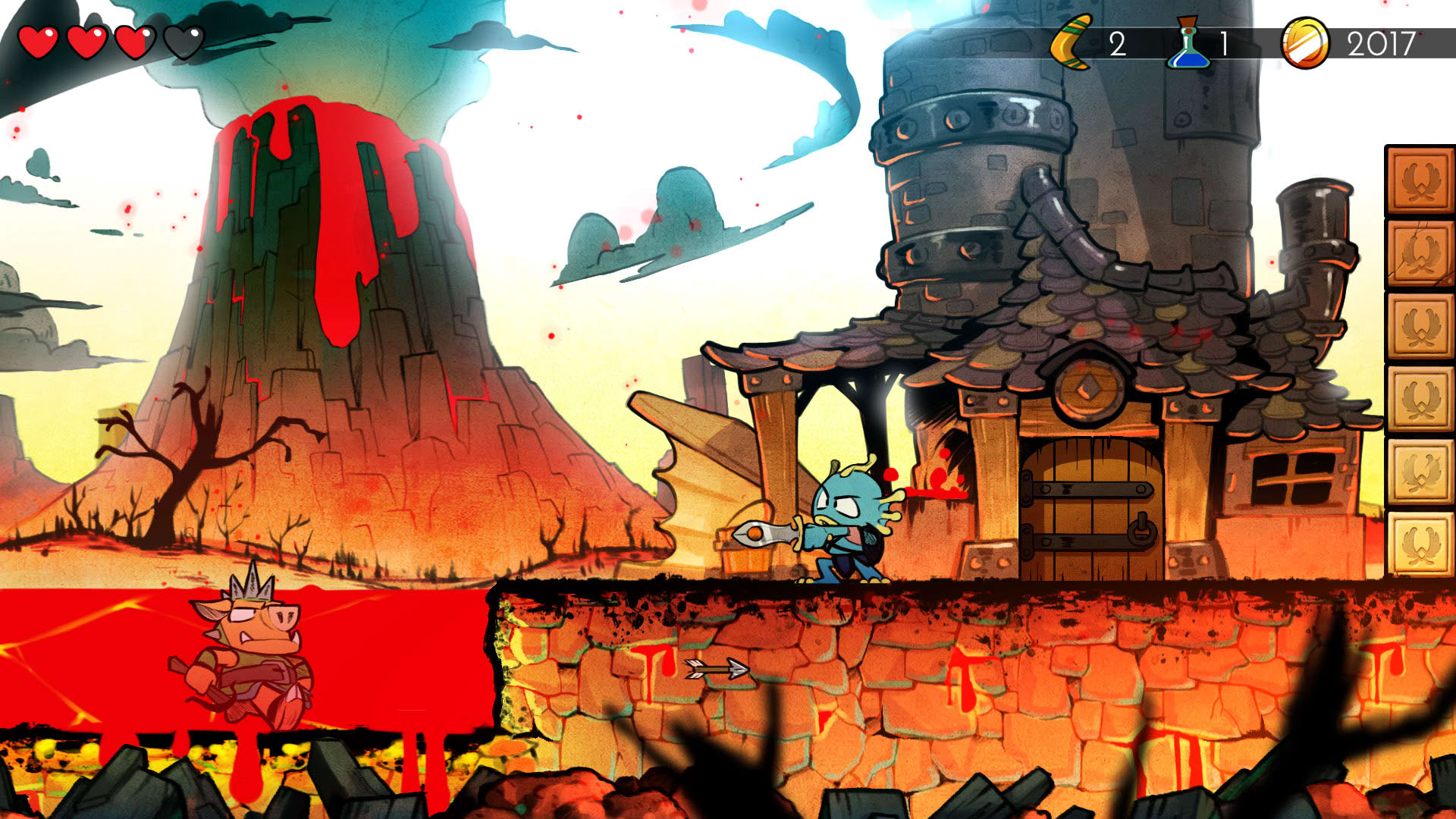 Screenshot for Wonder Boy: The Dragon's Trap