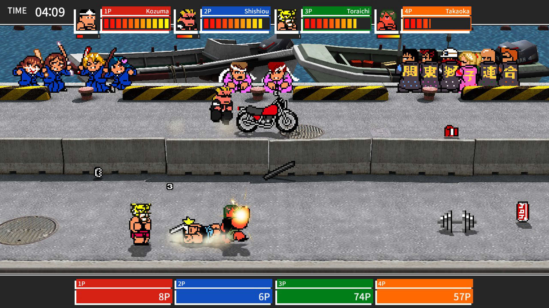 Screenshot for River City Melee: Battle Royal Special