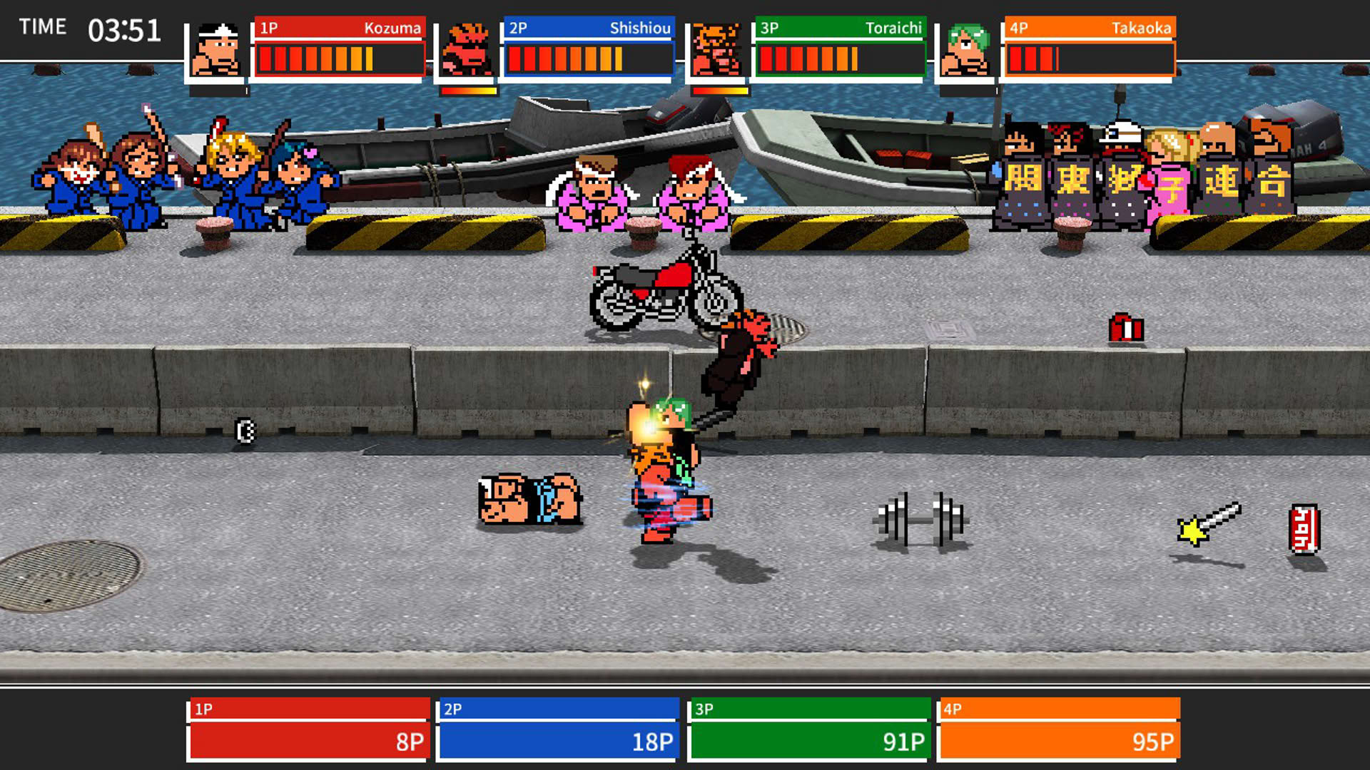 Screenshot for River City Melee: Battle Royal Special
