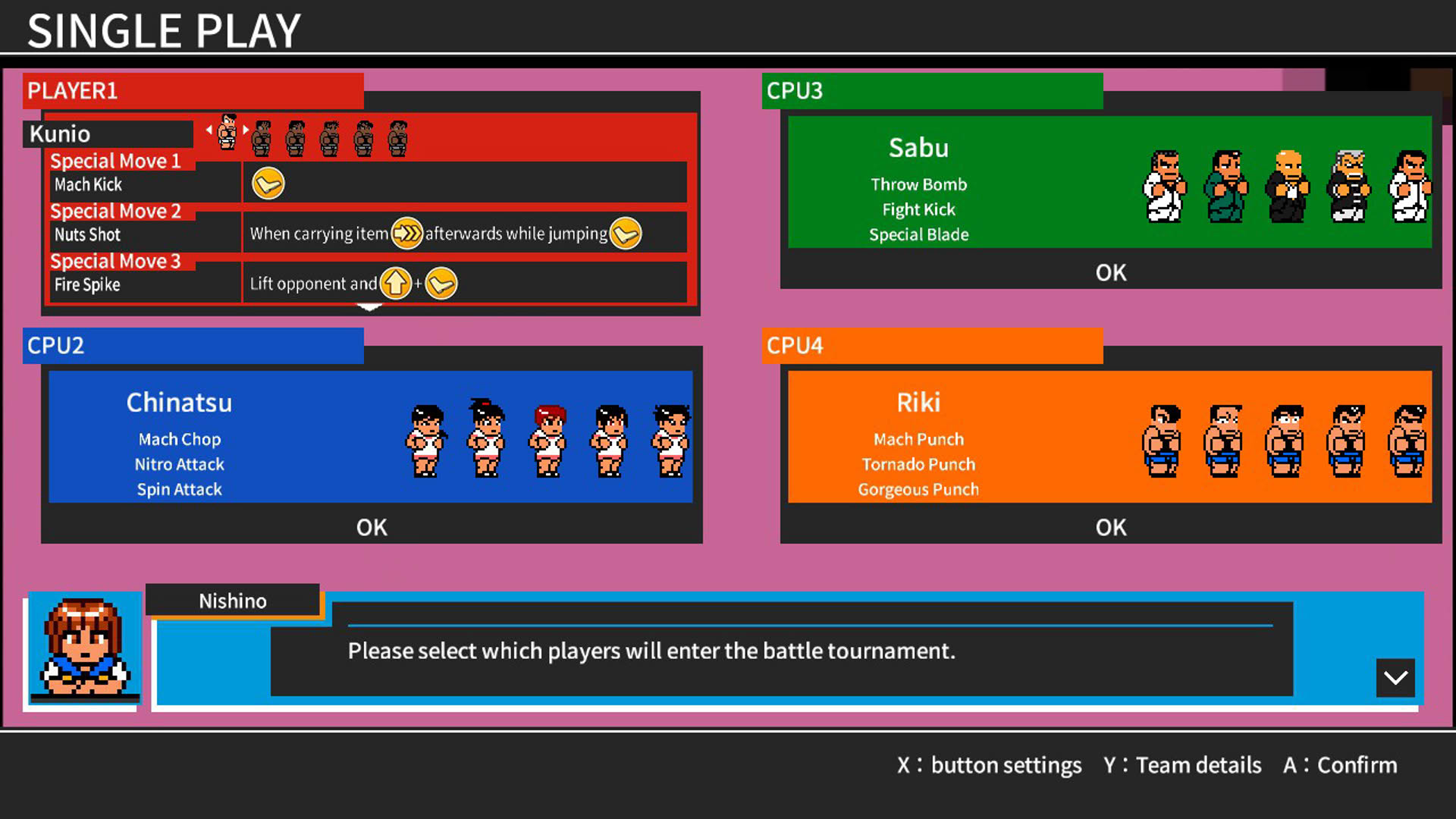 Screenshot for River City Melee: Battle Royal Special