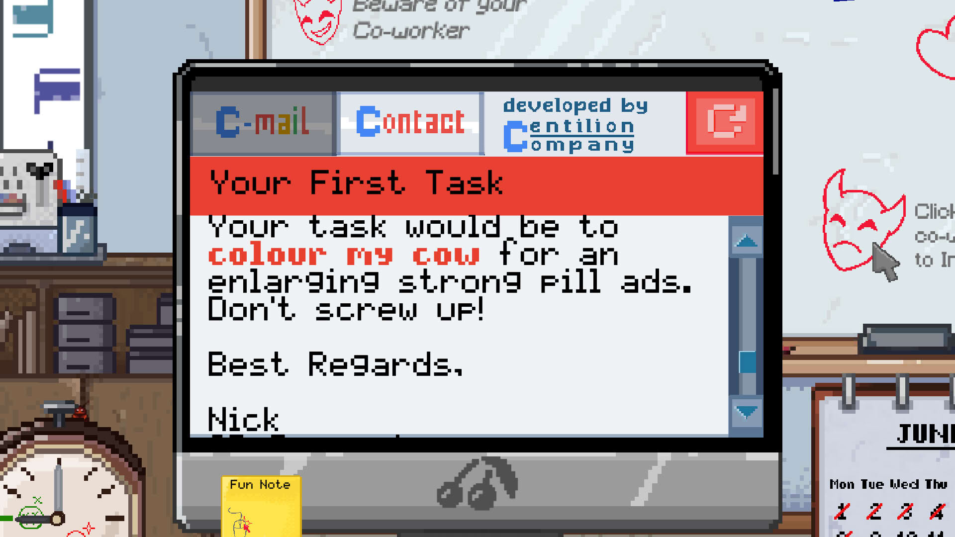 Screenshot for NSFW: Not a Simulator for Working