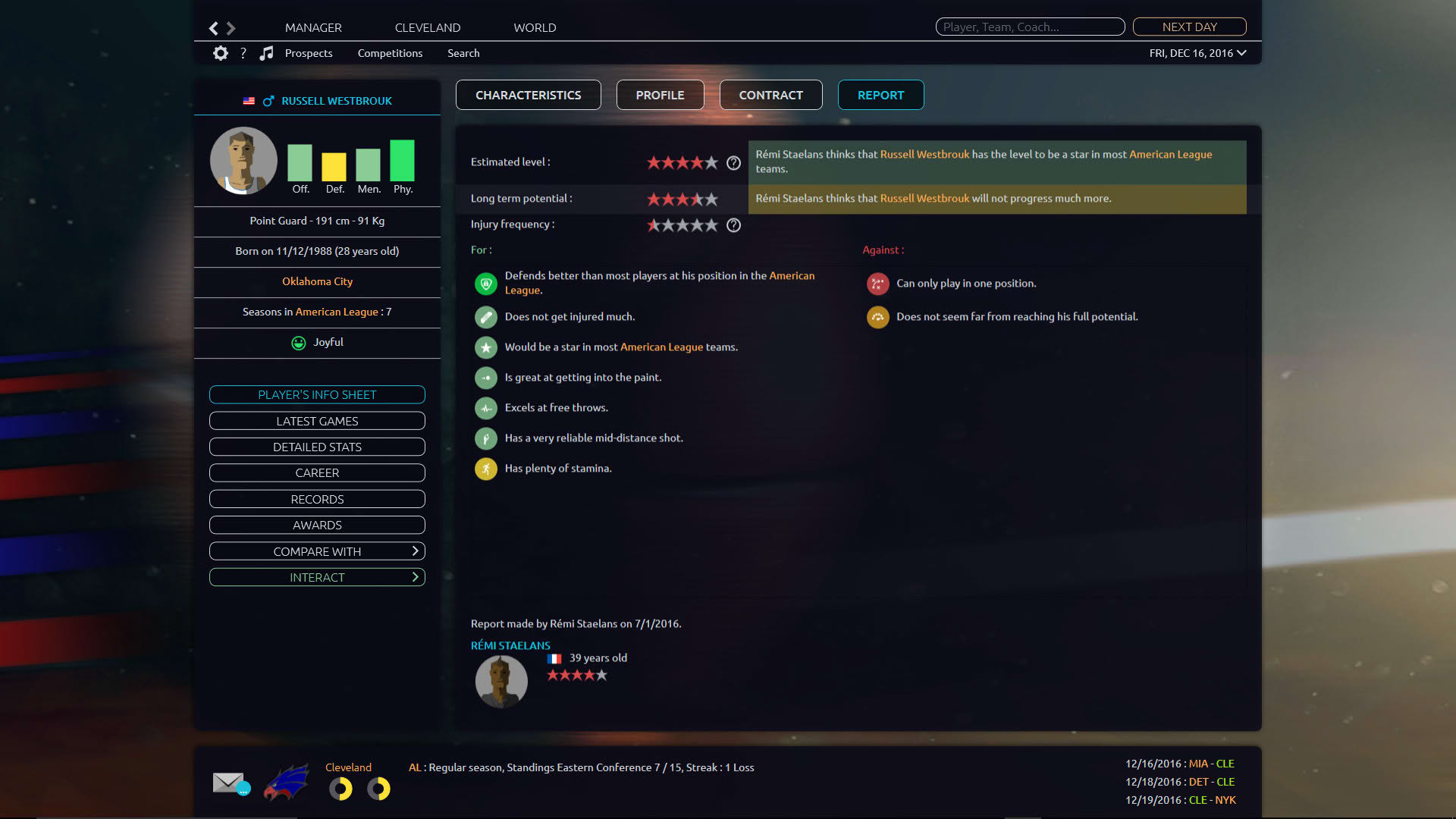 Screenshot for Pro Basketball Manager 2017