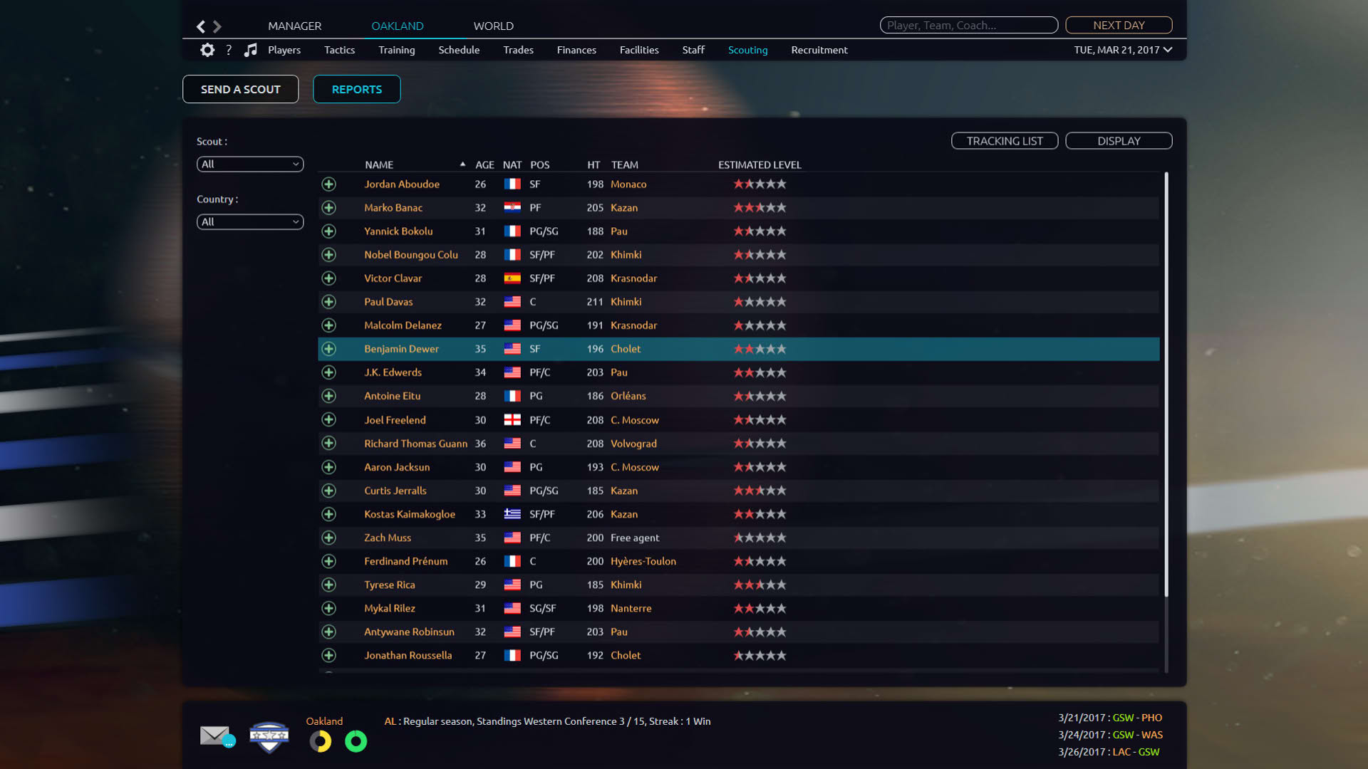Screenshot for Pro Basketball Manager 2017