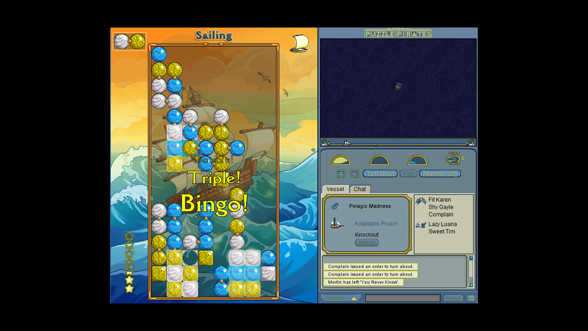Screenshot for Puzzle Pirates: Dark Seas
