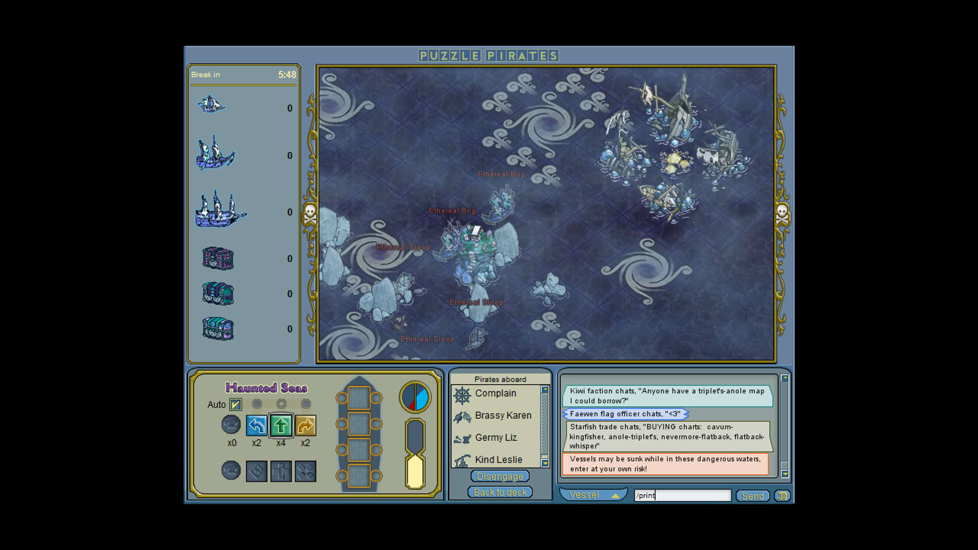 Screenshot for Puzzle Pirates: Dark Seas