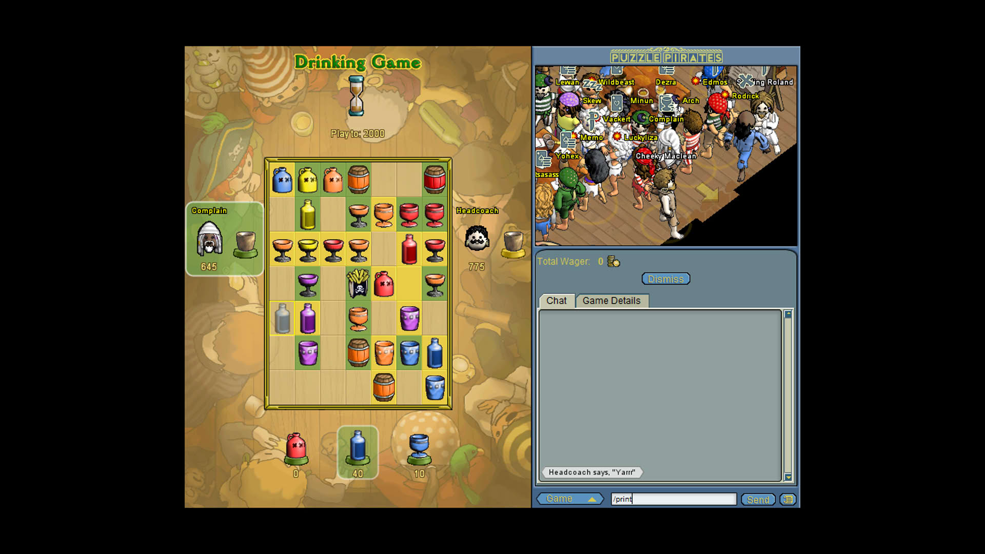 Screenshot for Puzzle Pirates: Dark Seas