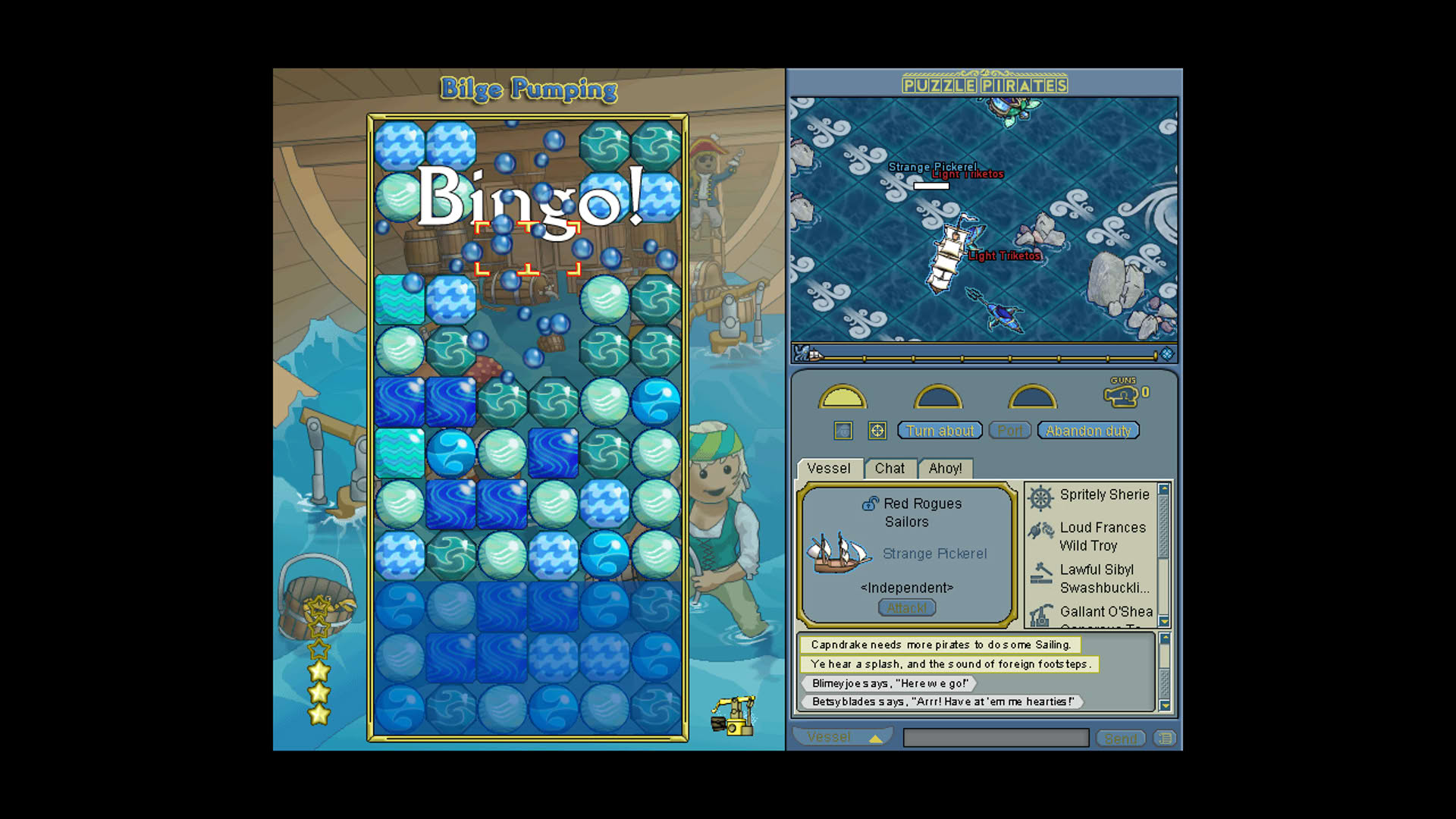 Screenshot for Puzzle Pirates: Dark Seas