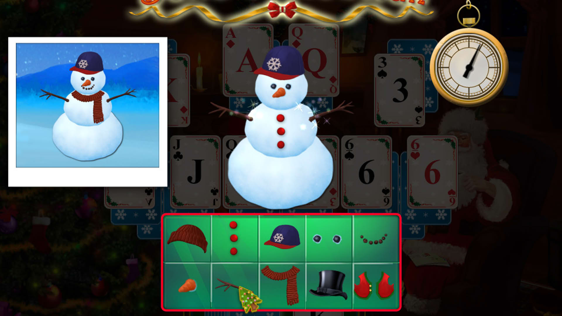 Screenshot for Santa's Christmas Solitaire
