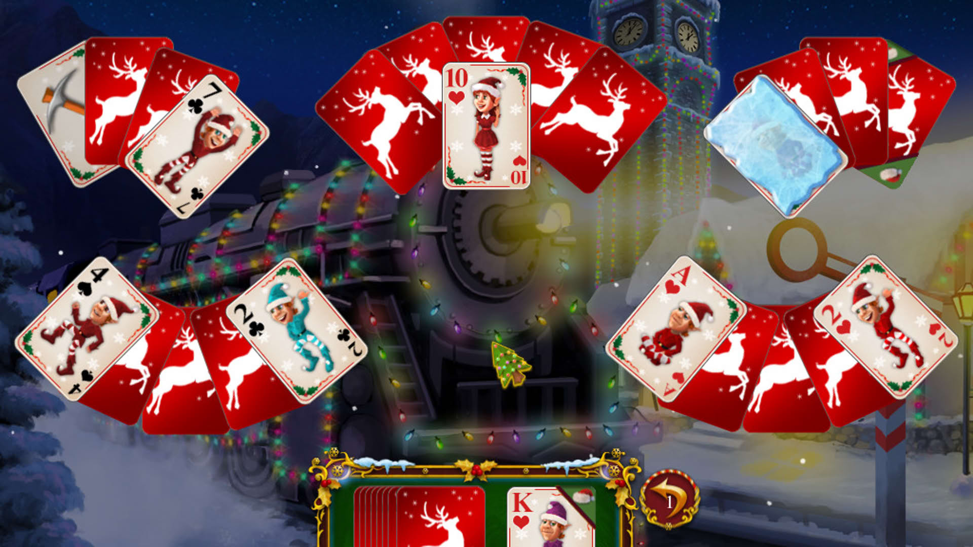 Screenshot for Santa's Christmas Solitaire