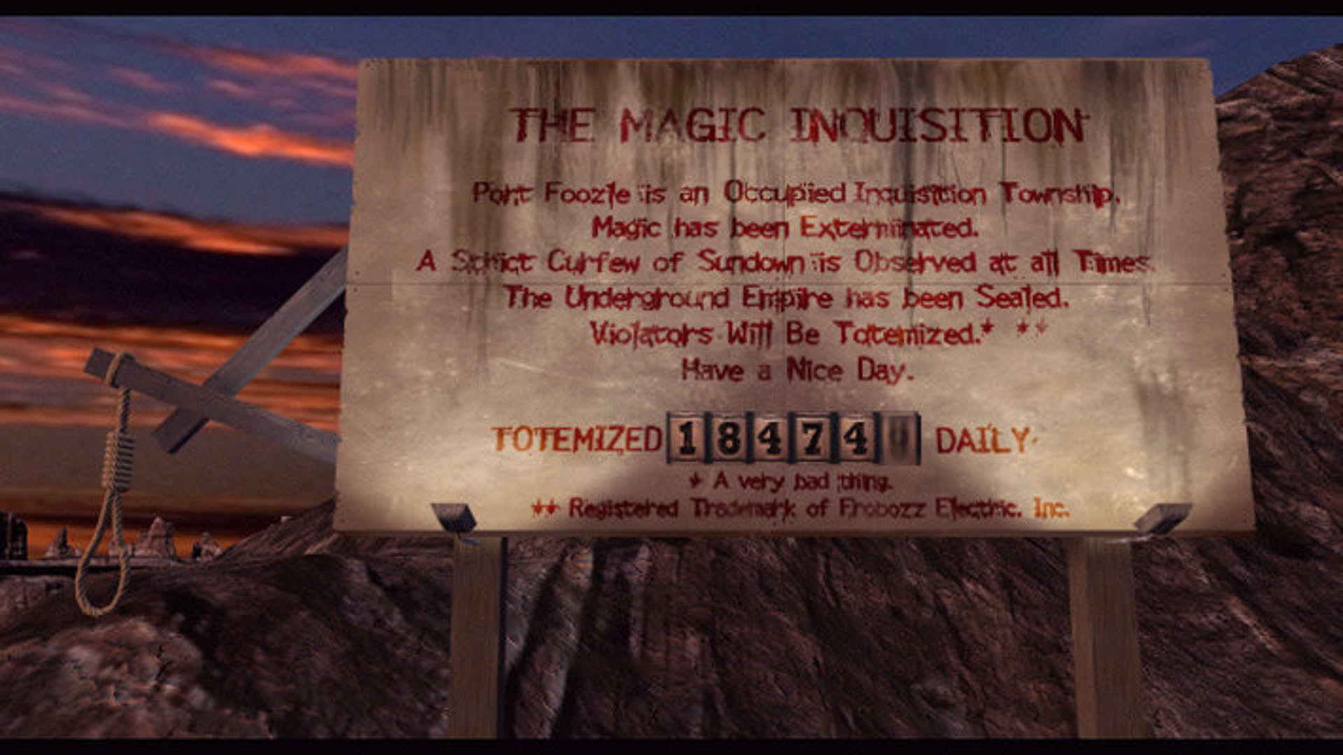 Screenshot for Zork: Grand Inquisitor