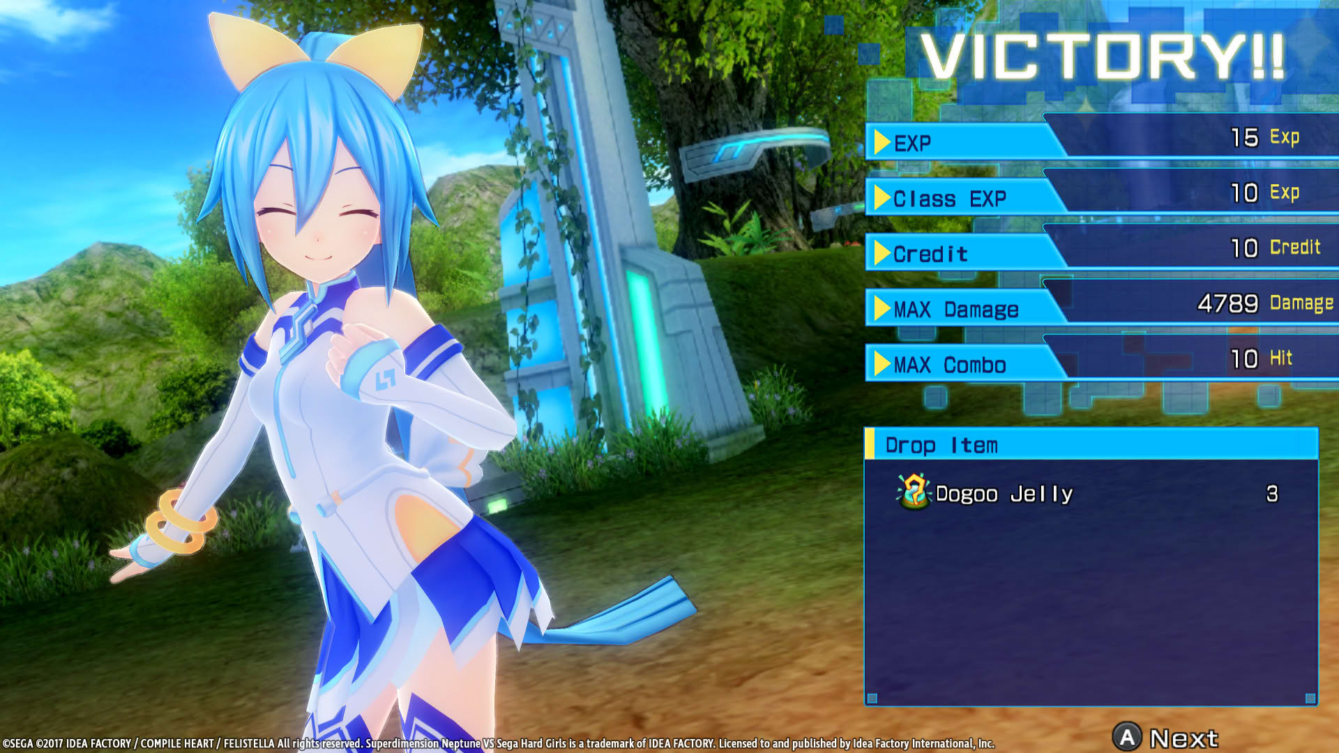 Screenshot for Superdimension Neptune vs. Sega Hard Girls